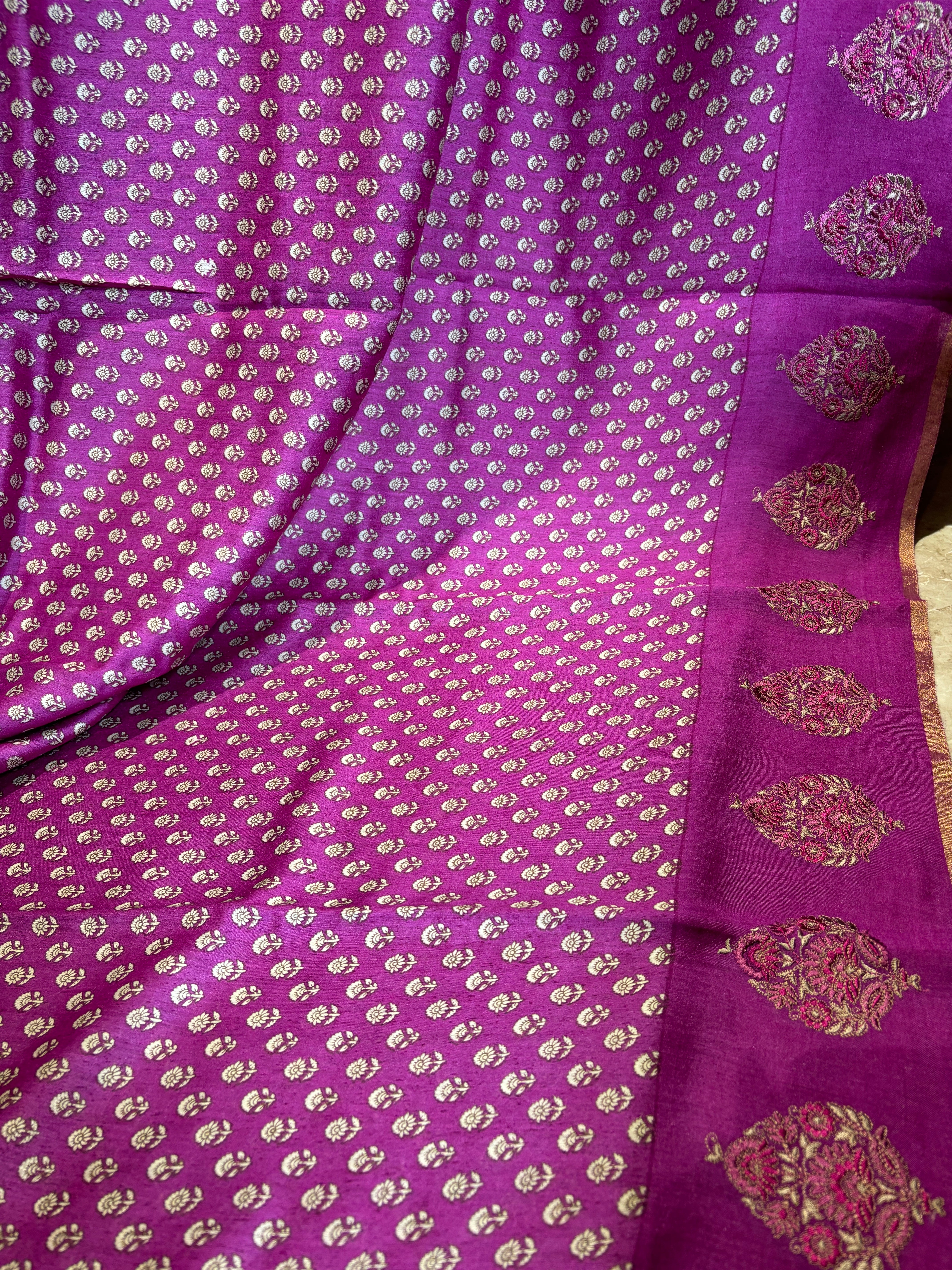 Pure Tusser silk saree