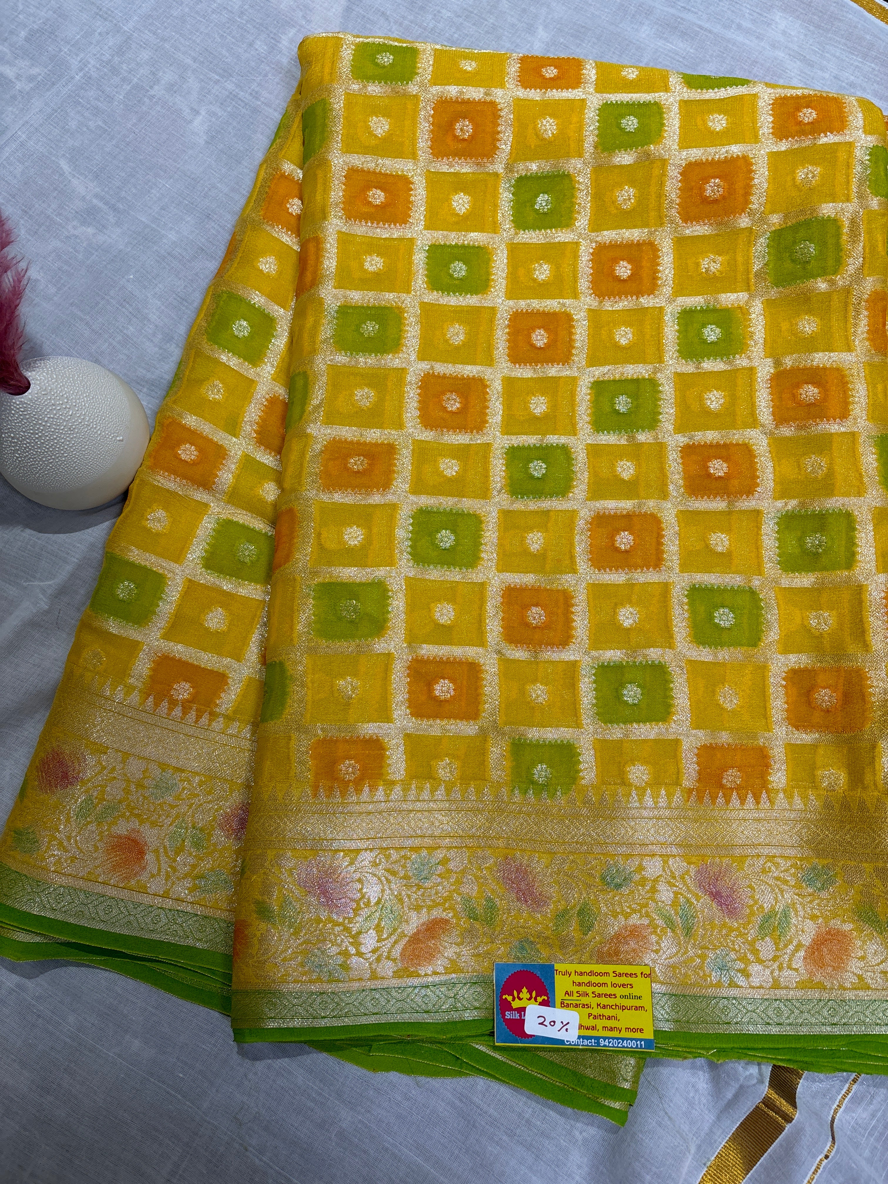 Pure dupian silk gharchola saree