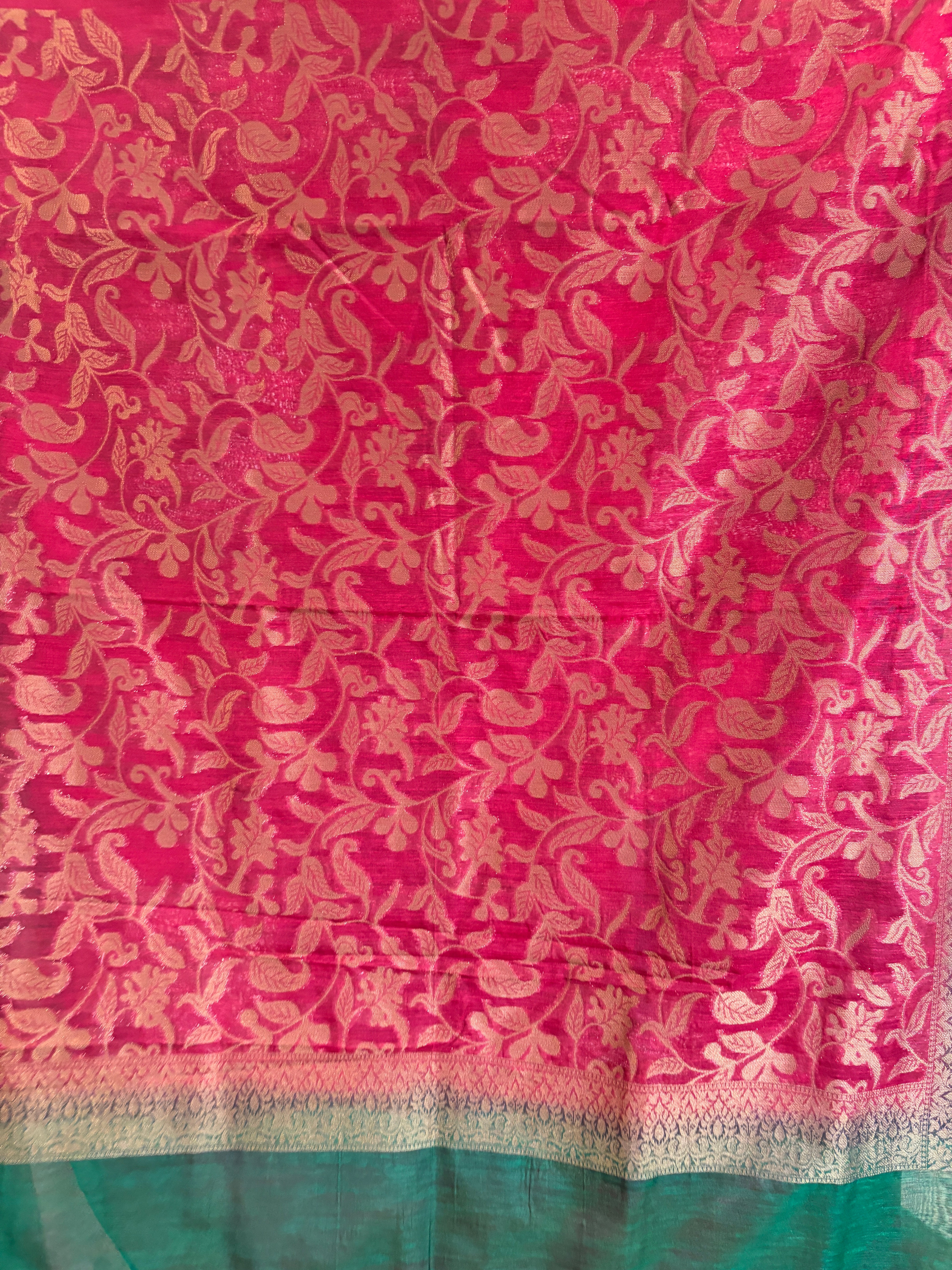 Cotton zari weaved saree