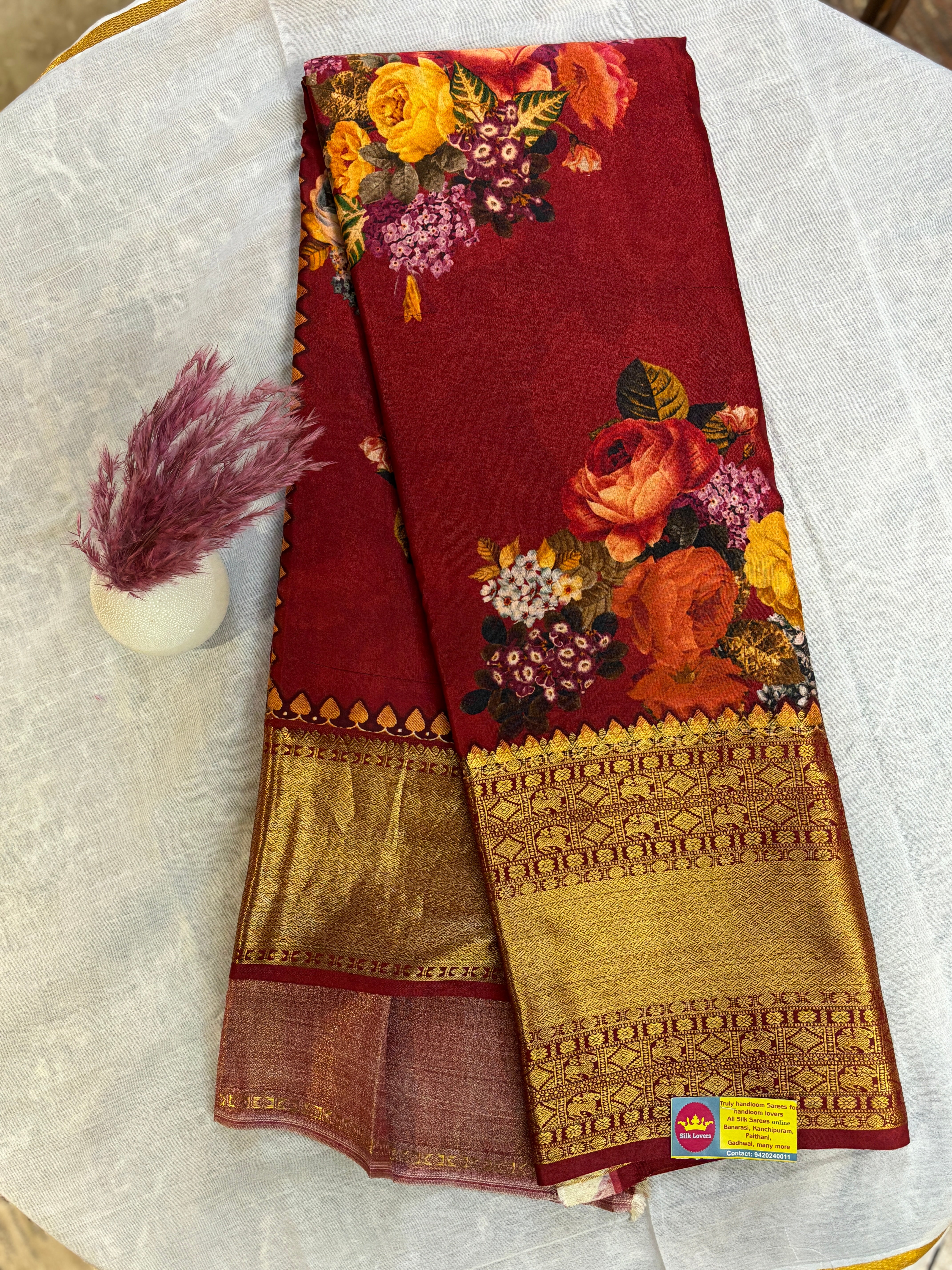 Kanchipuram digital silk