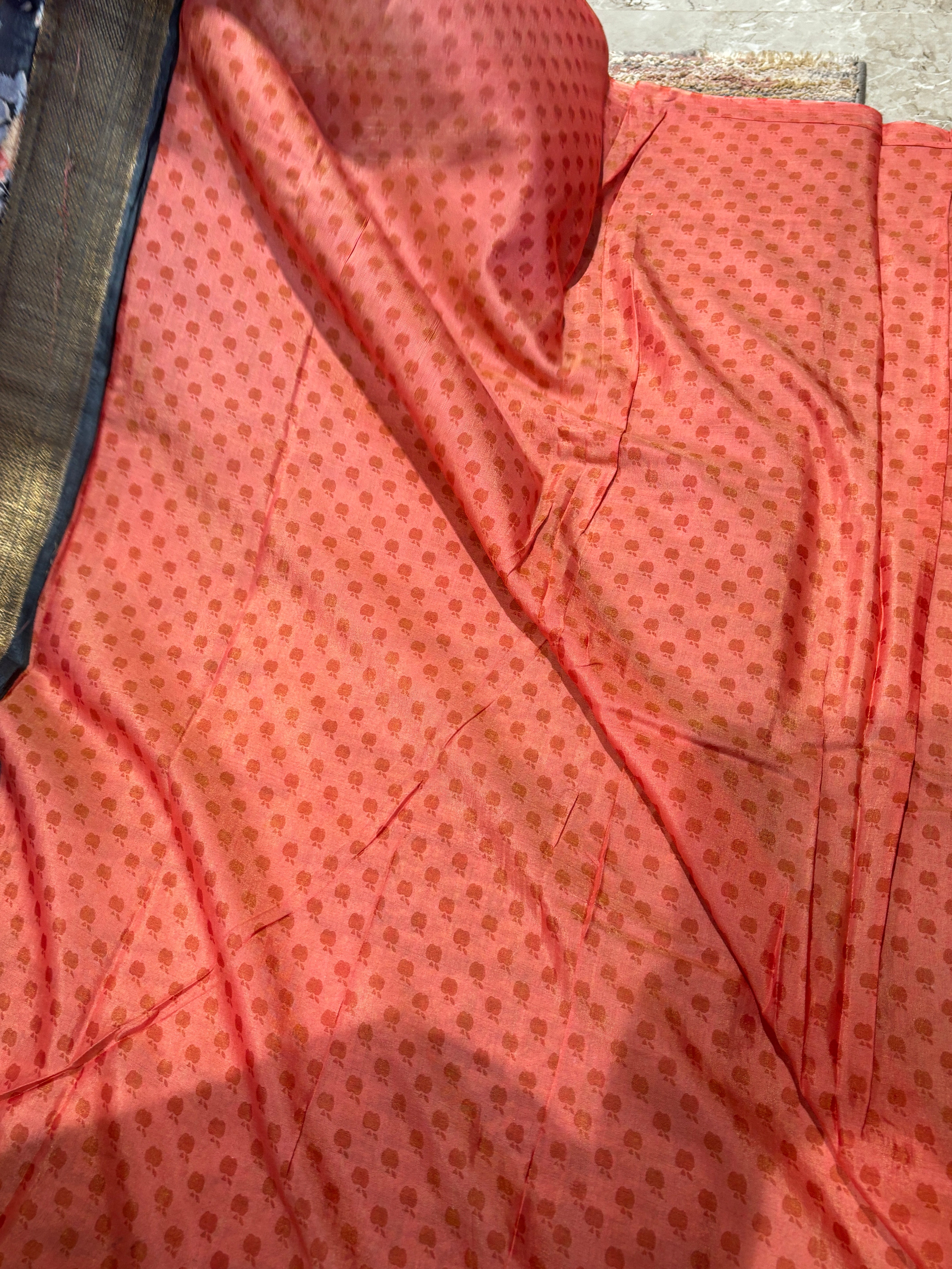 Digital printed munga saree