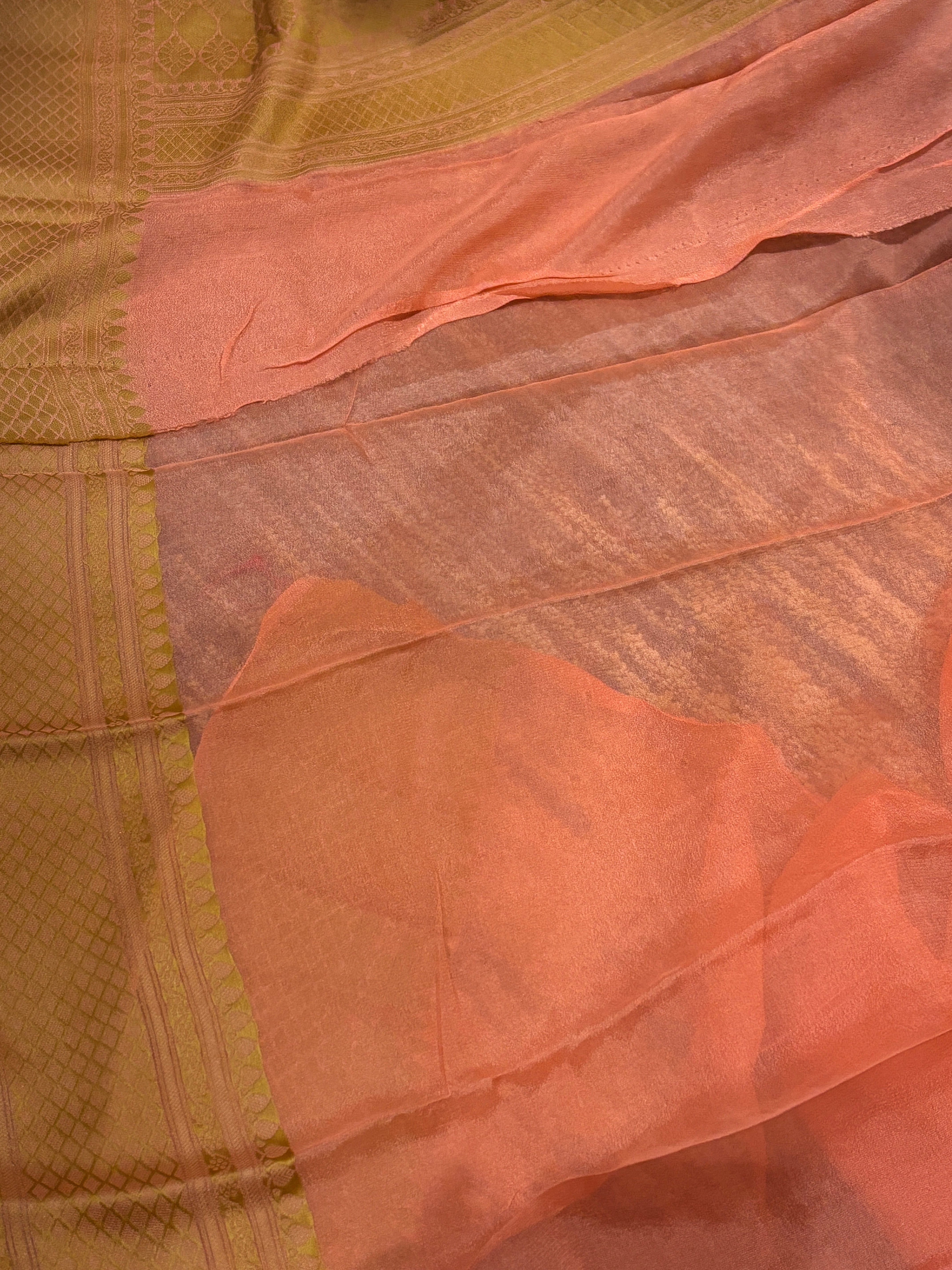 Pure khaddi chiffon Banarasi sarees