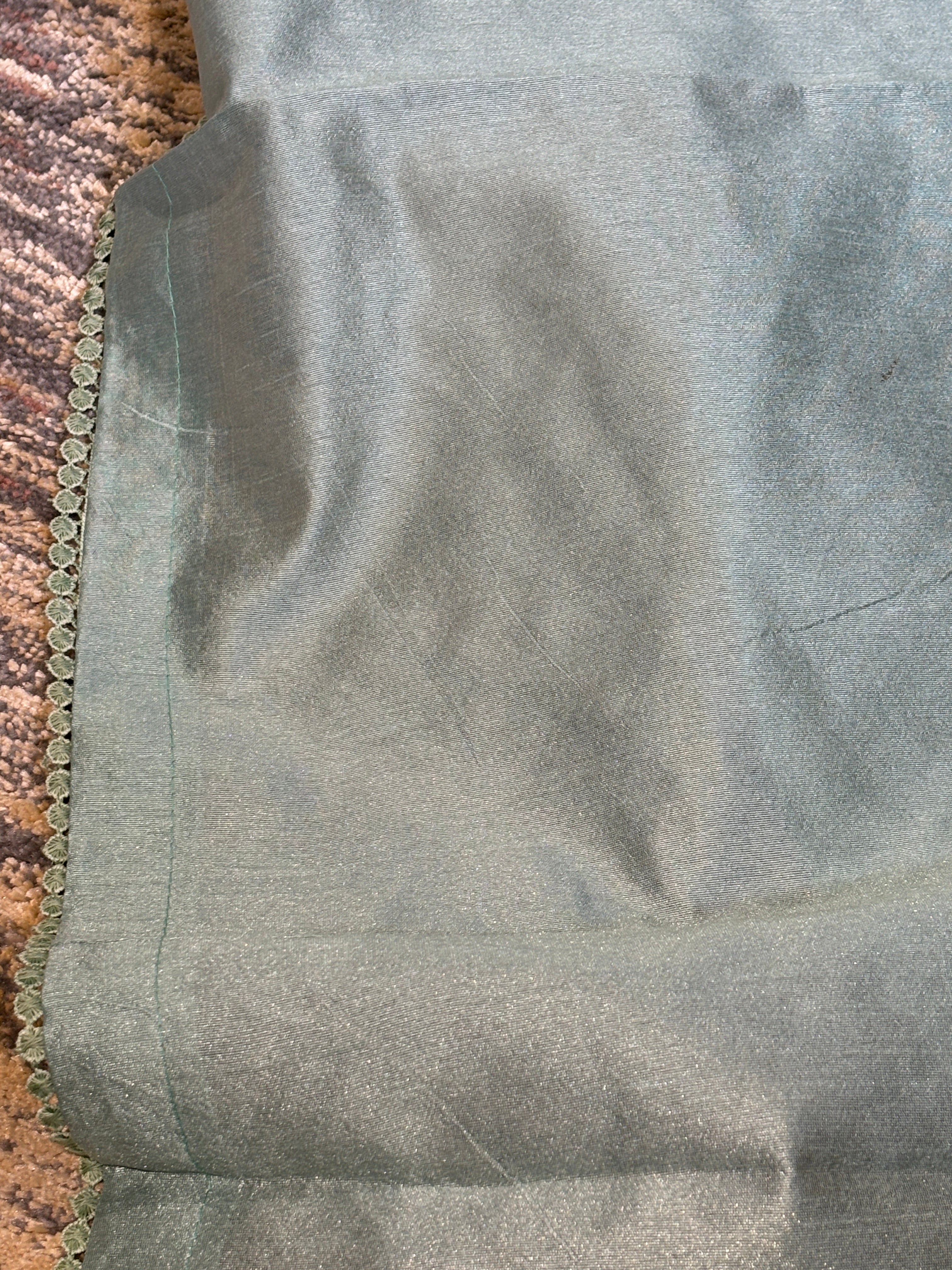 Pista all over butti Supernet saree