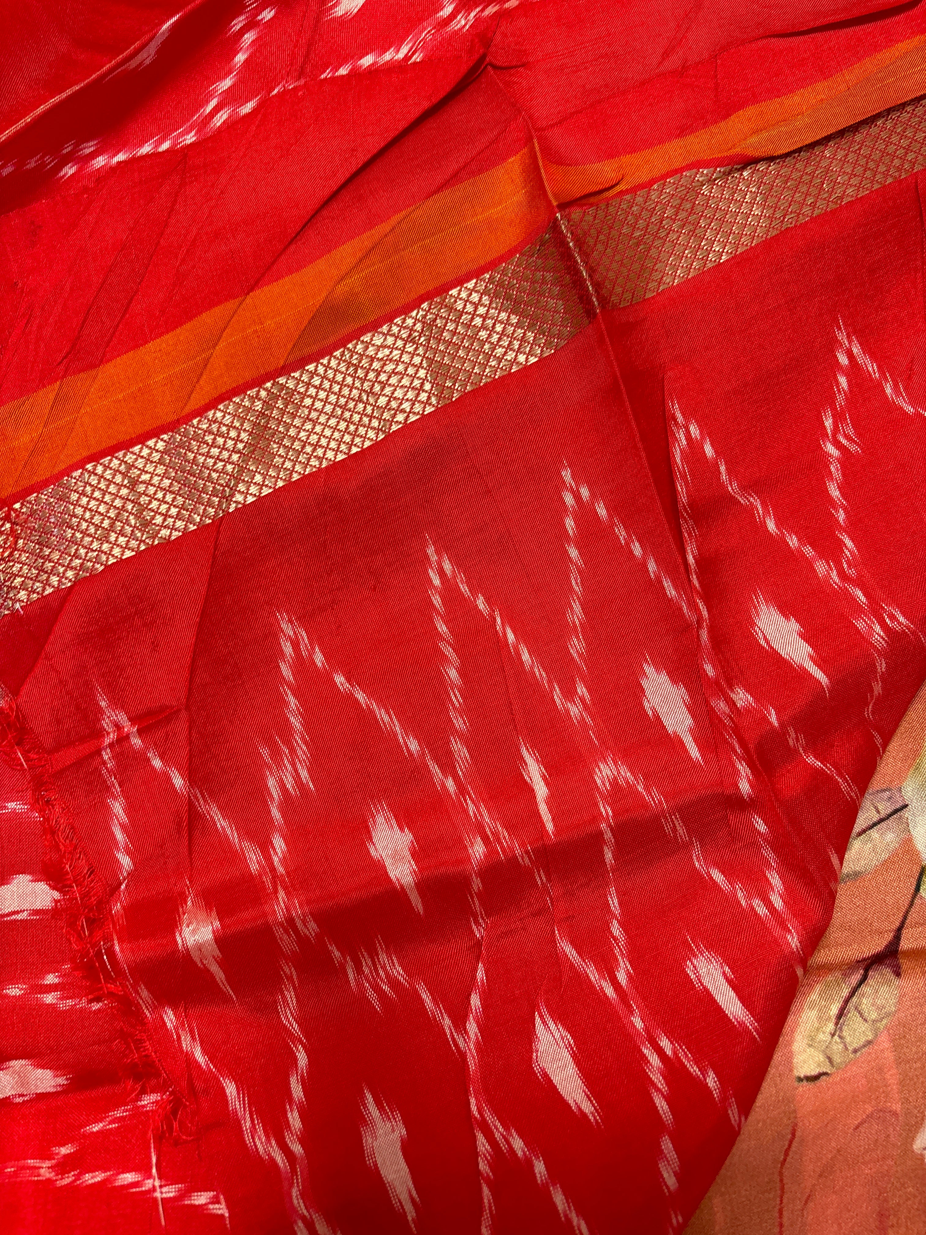 Digital printed silk