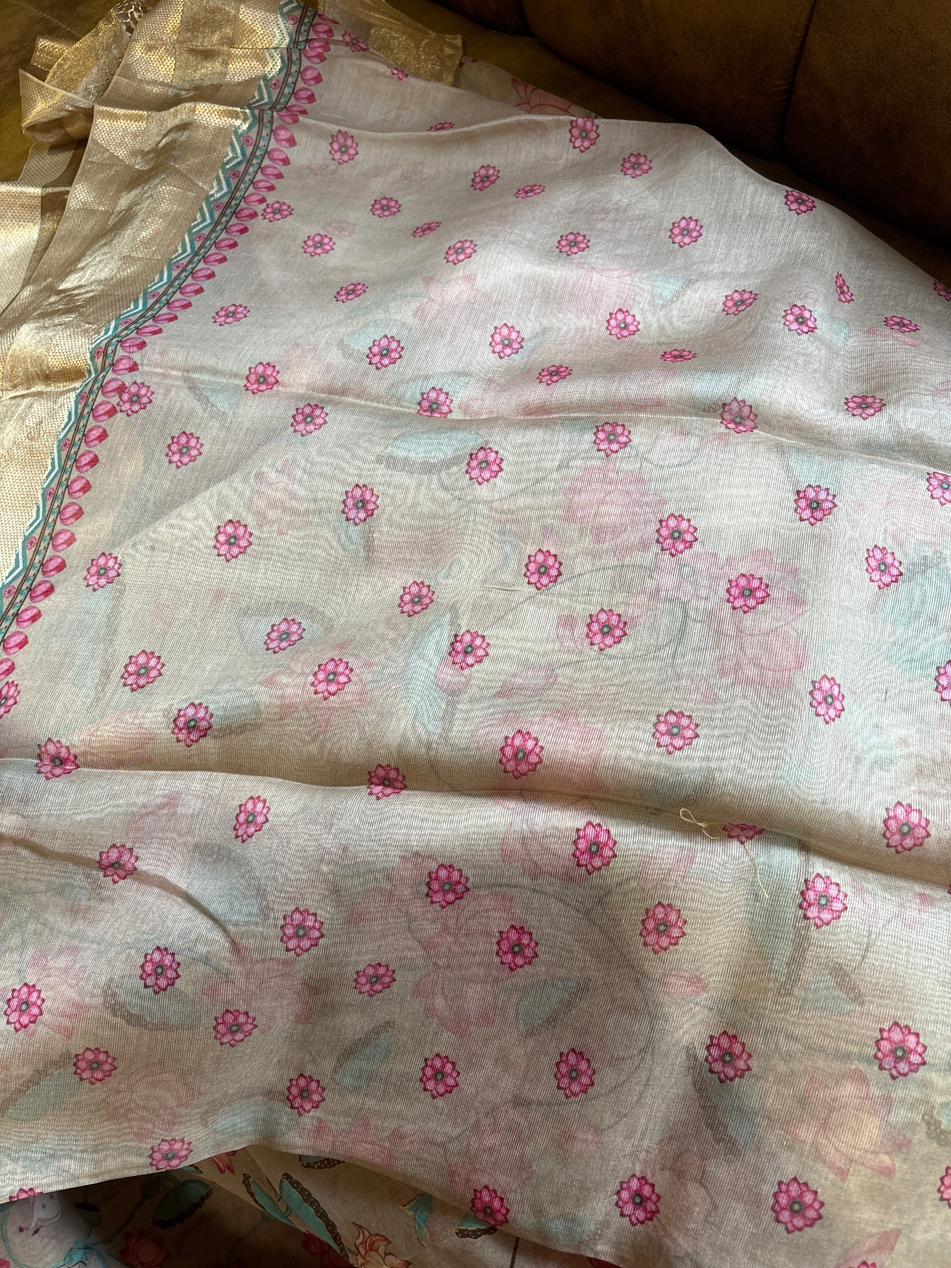 Pure silk maheshwari saree