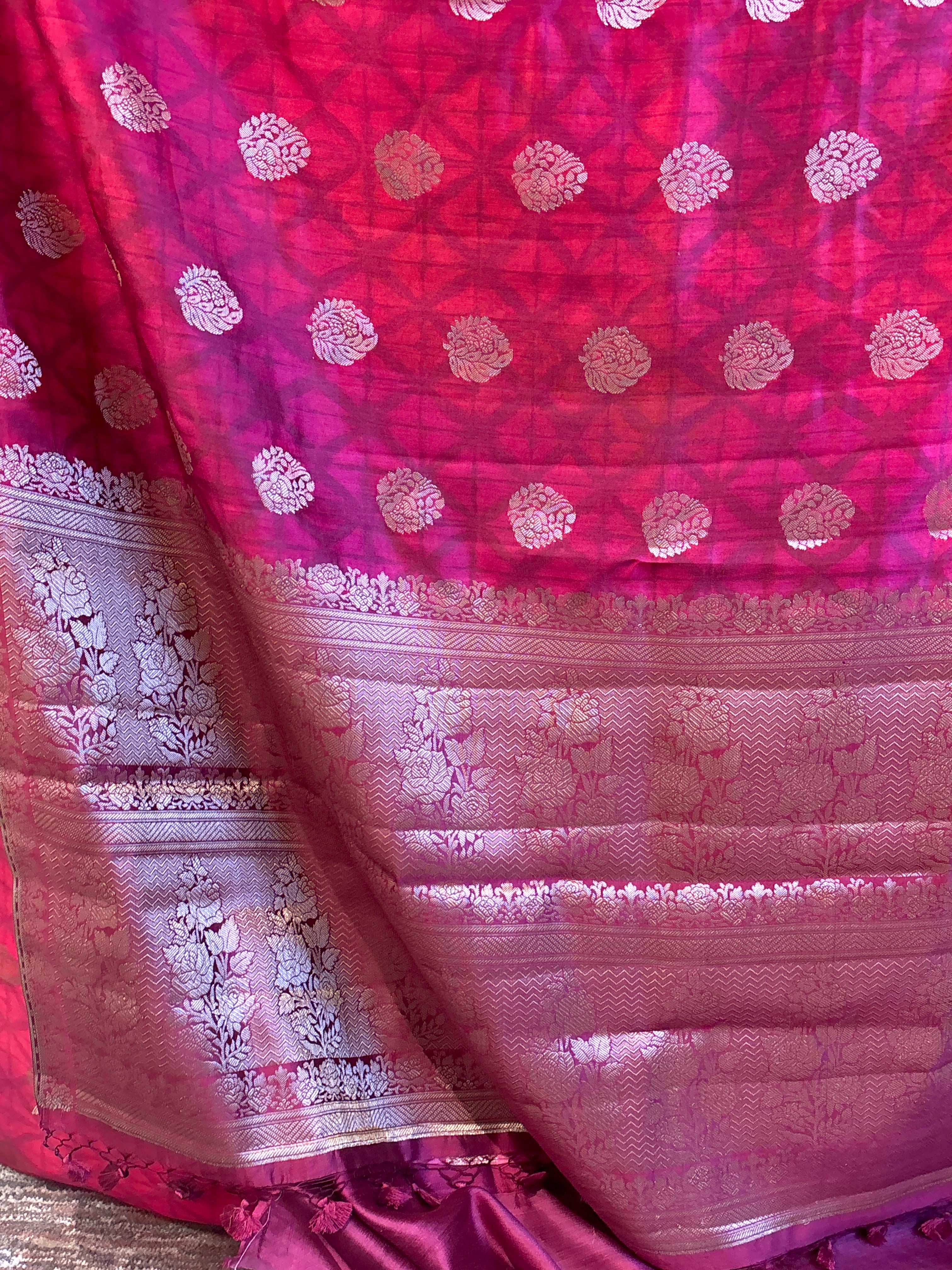 Pure chinia silk saree