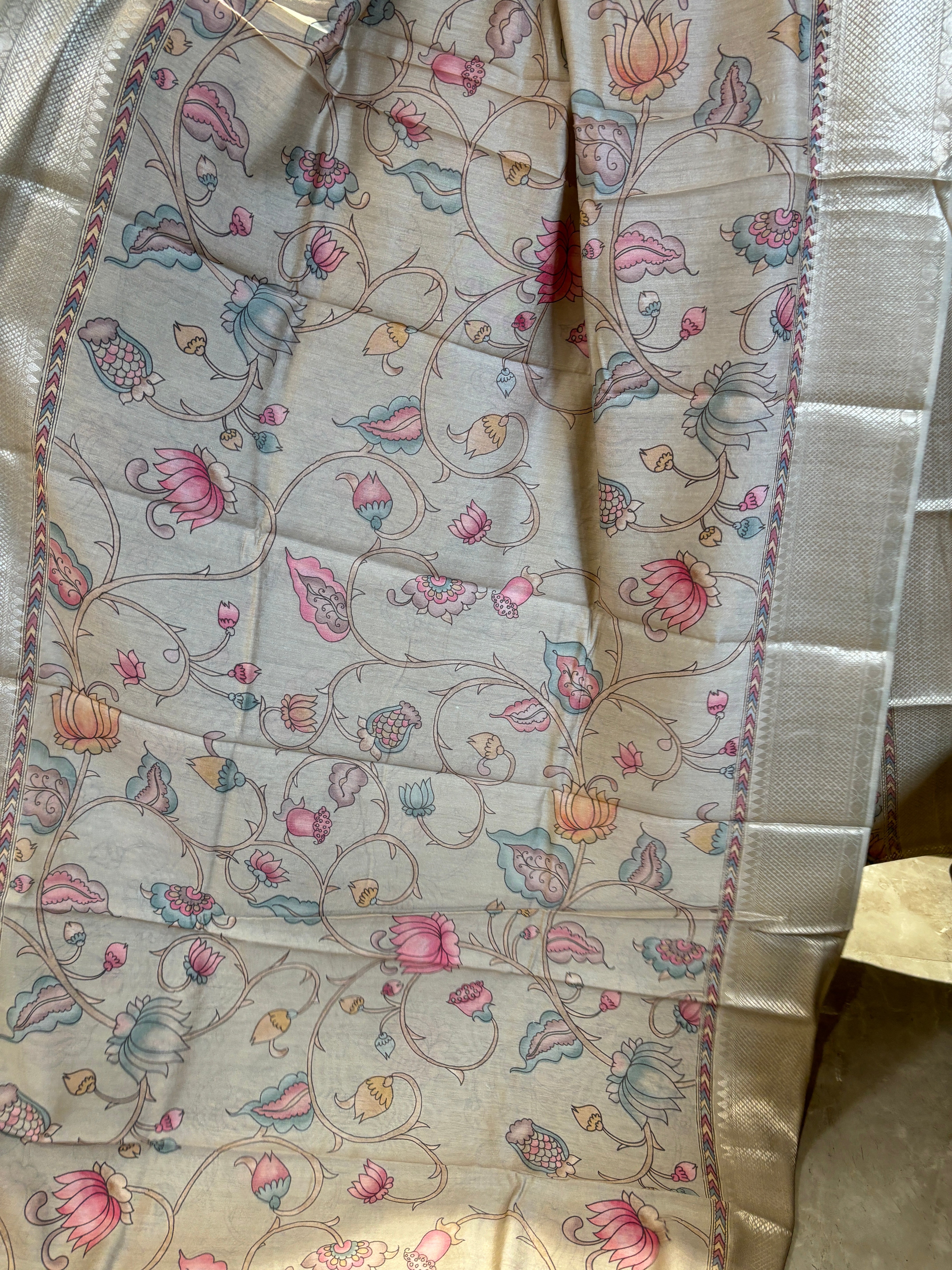 Munga silk Kalamkari saree