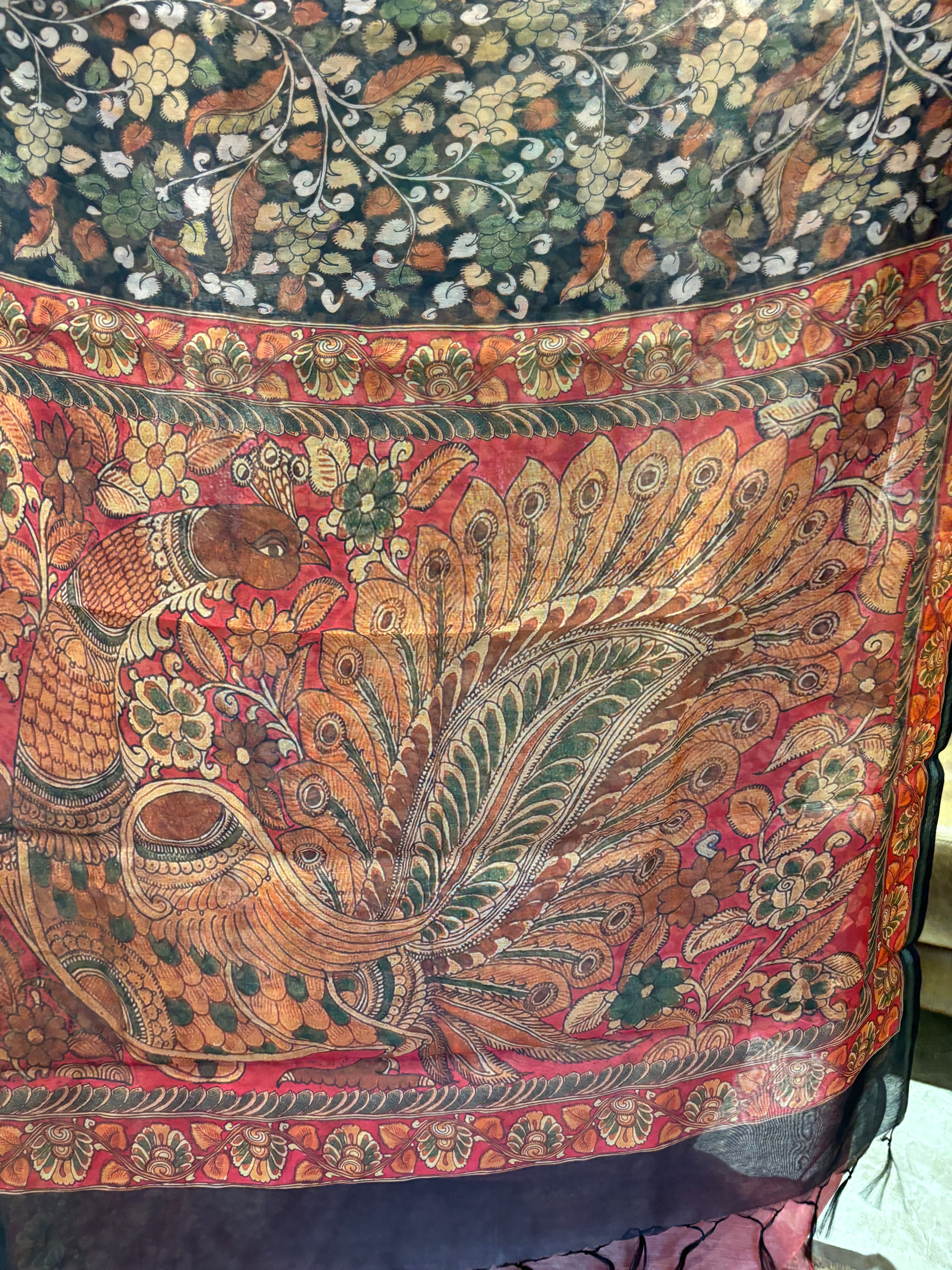 Banarasi linen digital printed