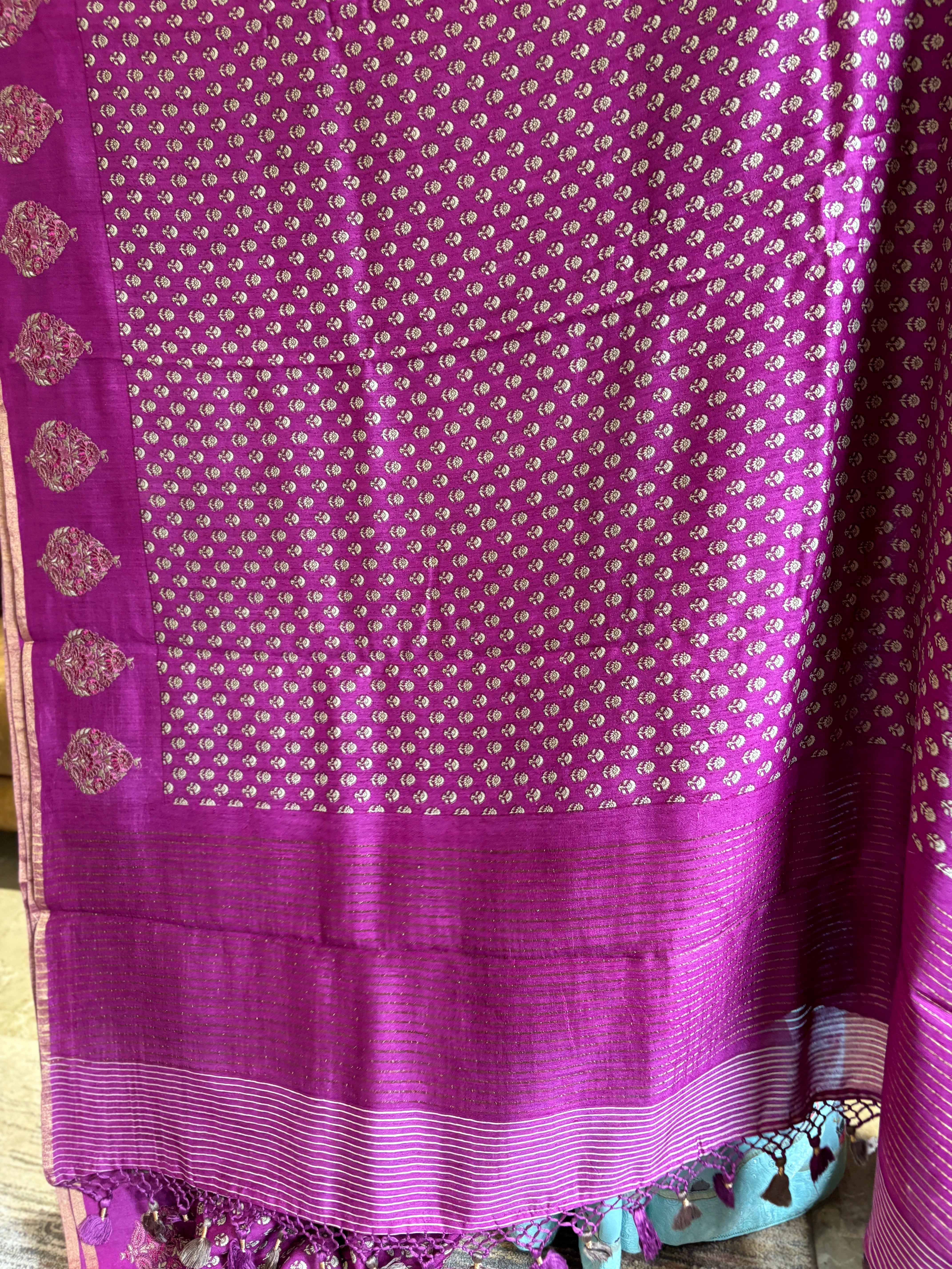 Pure Tusser silk saree