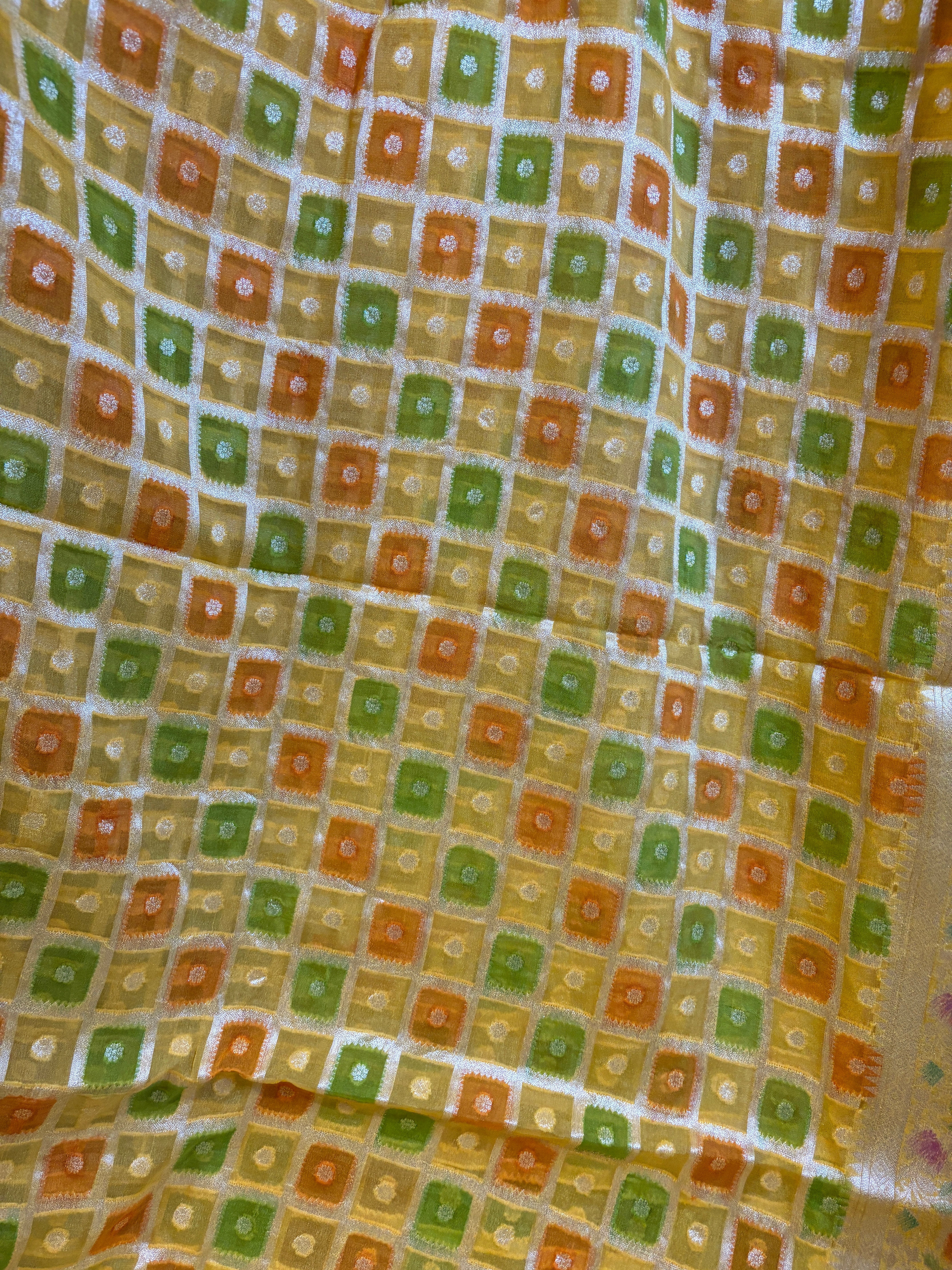 Pure dupian silk gharchola saree