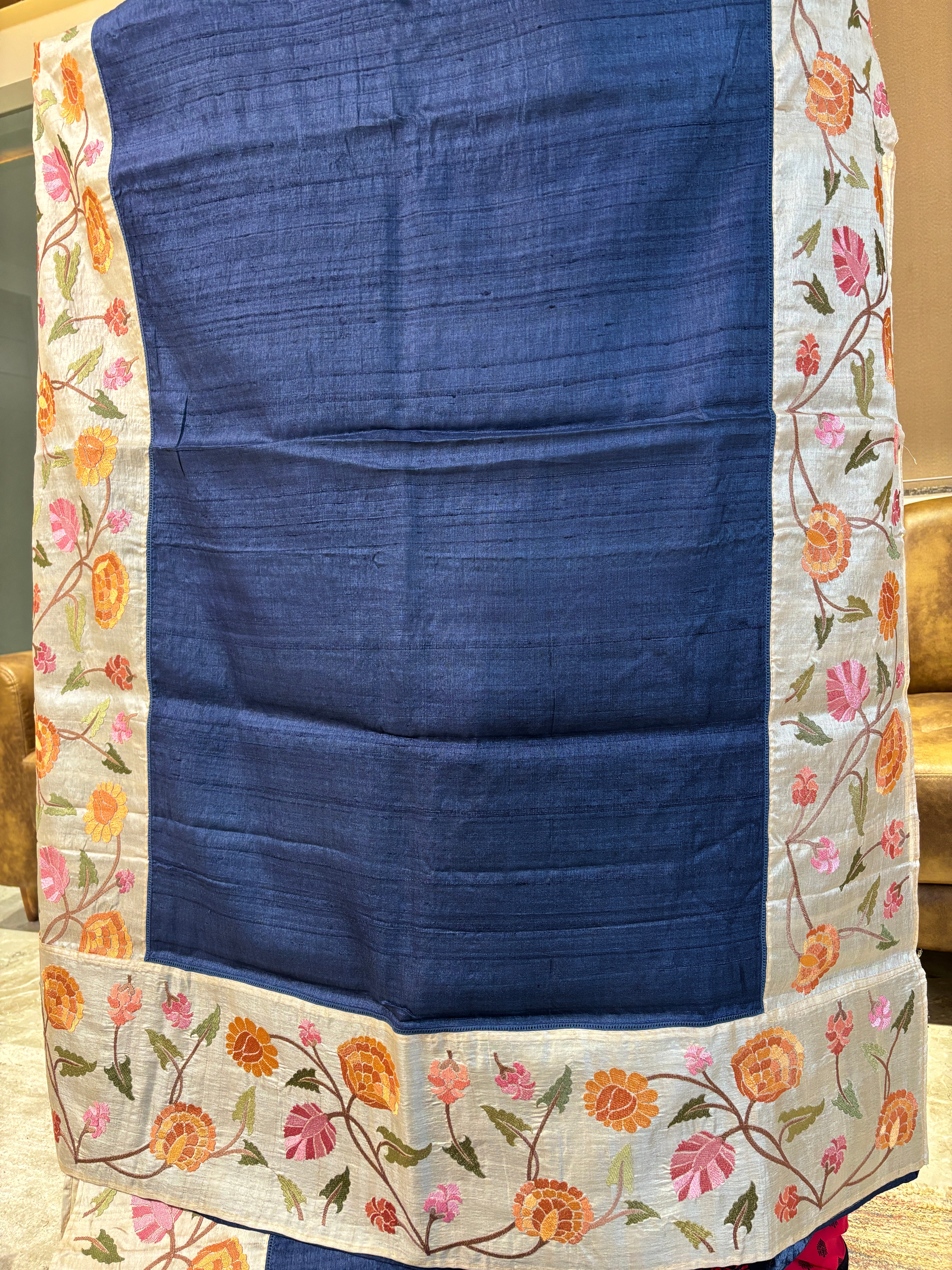 Pure Tusser silk saree