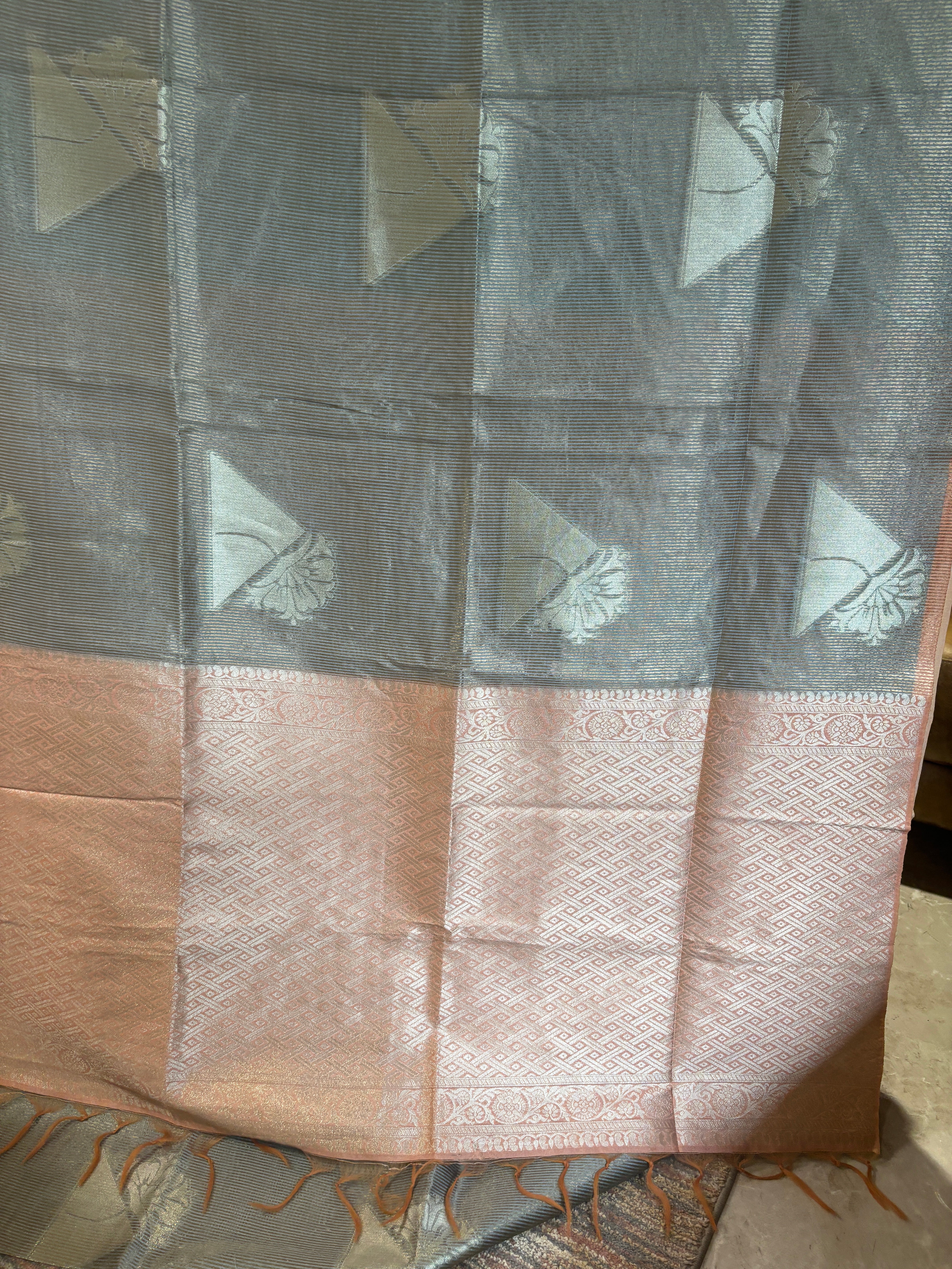 Art tusser tissue sarees