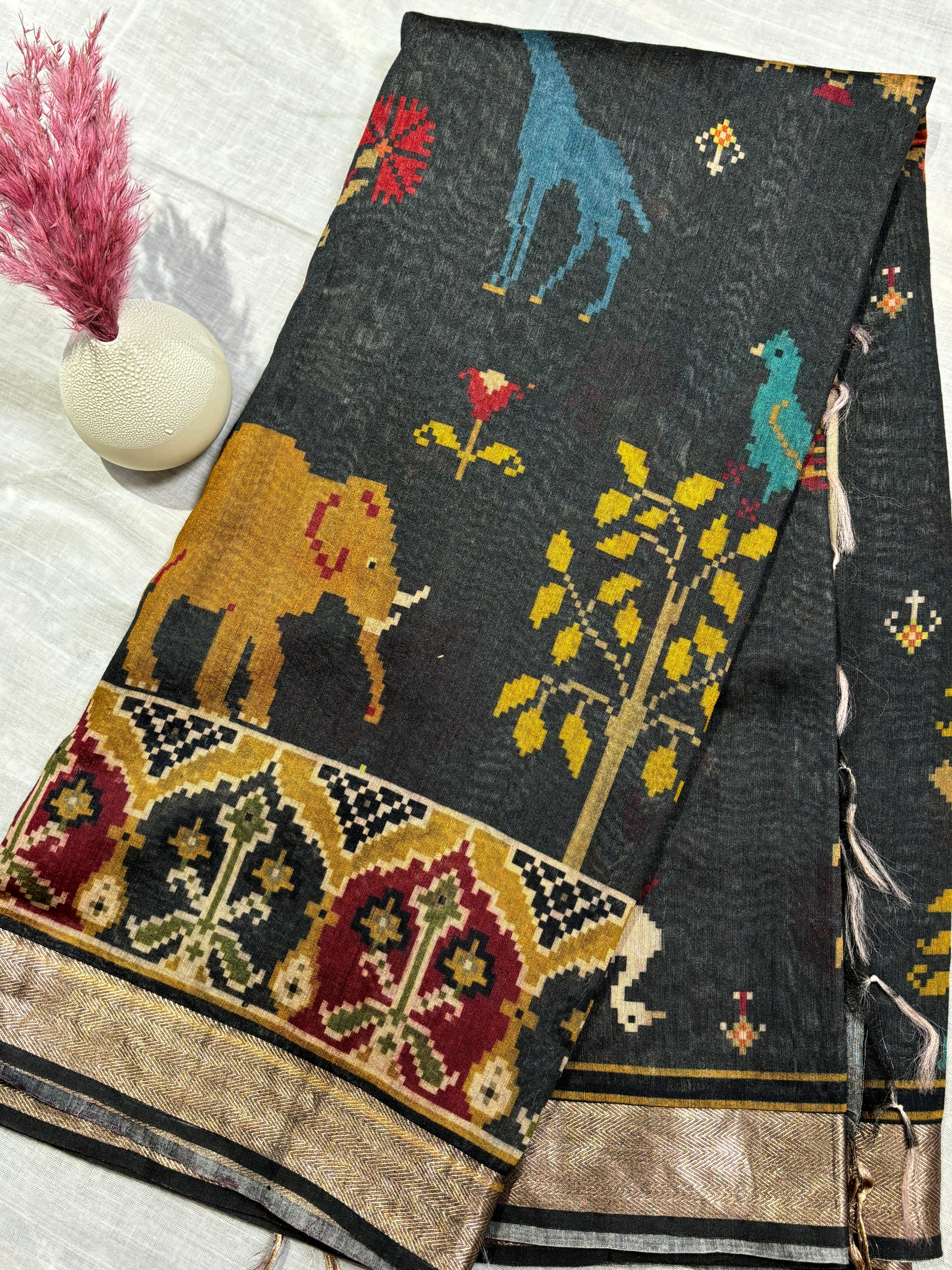 Pure Munga silk saree