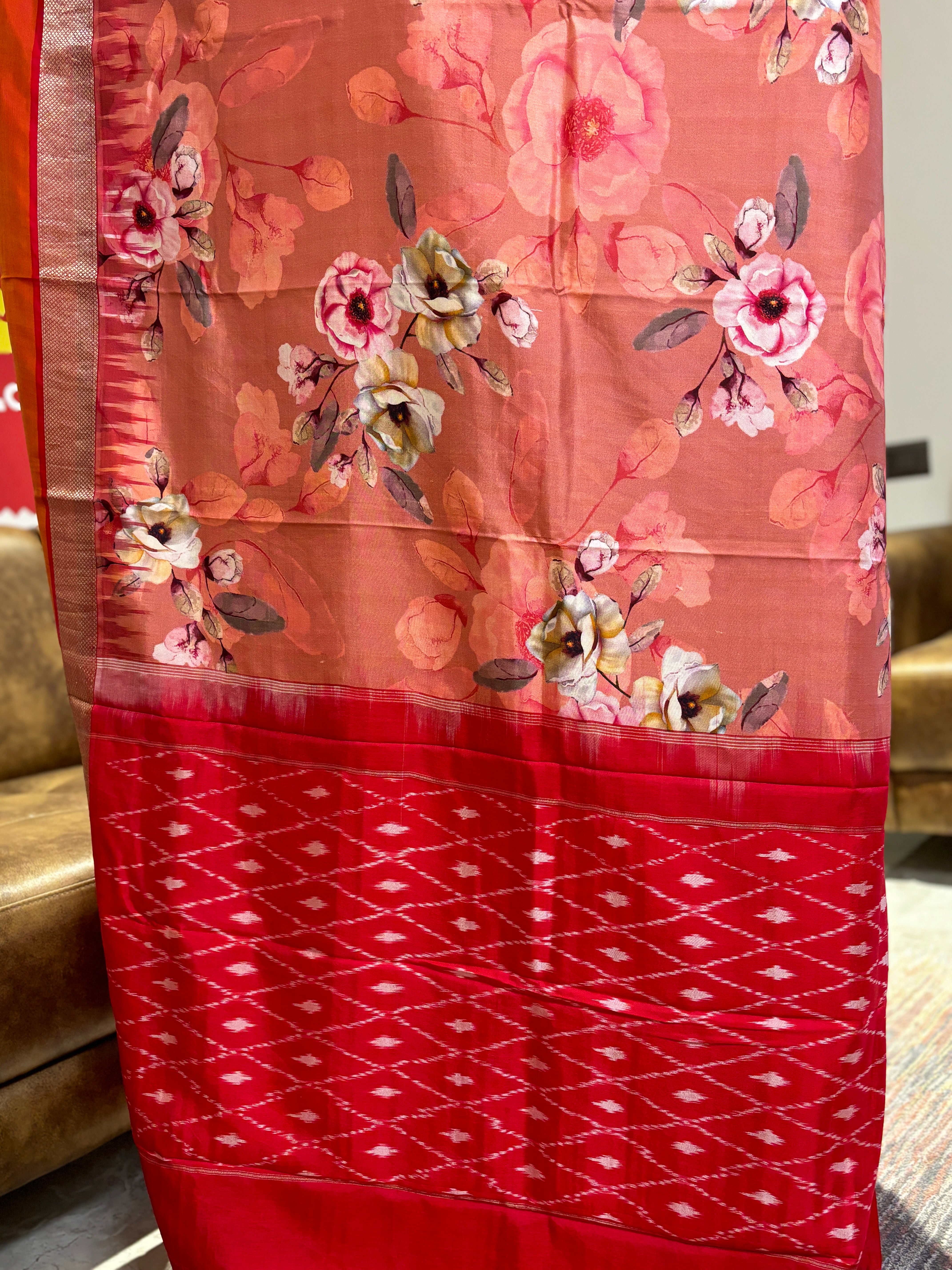 Digital printed silk