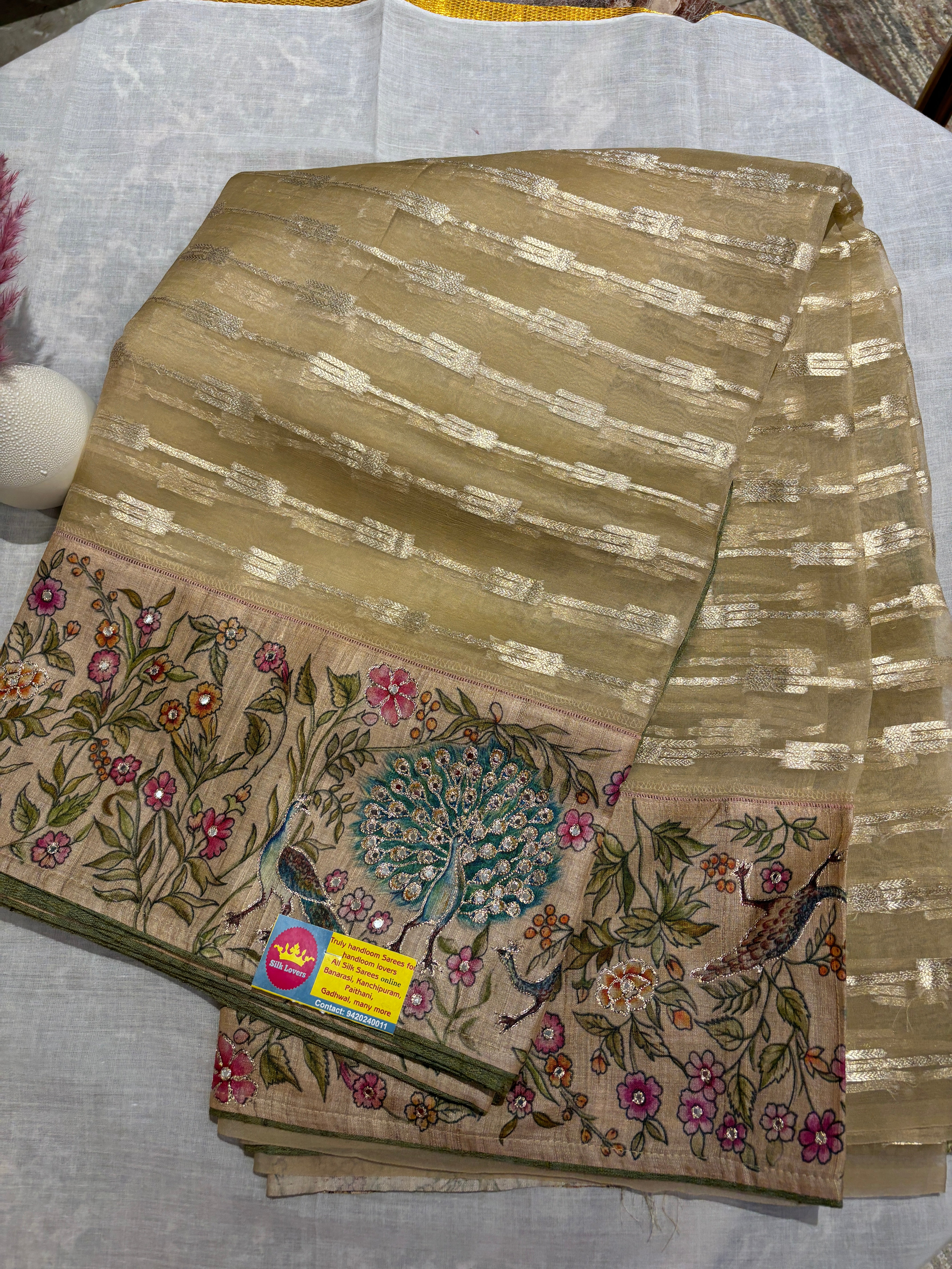 Designer kora saree