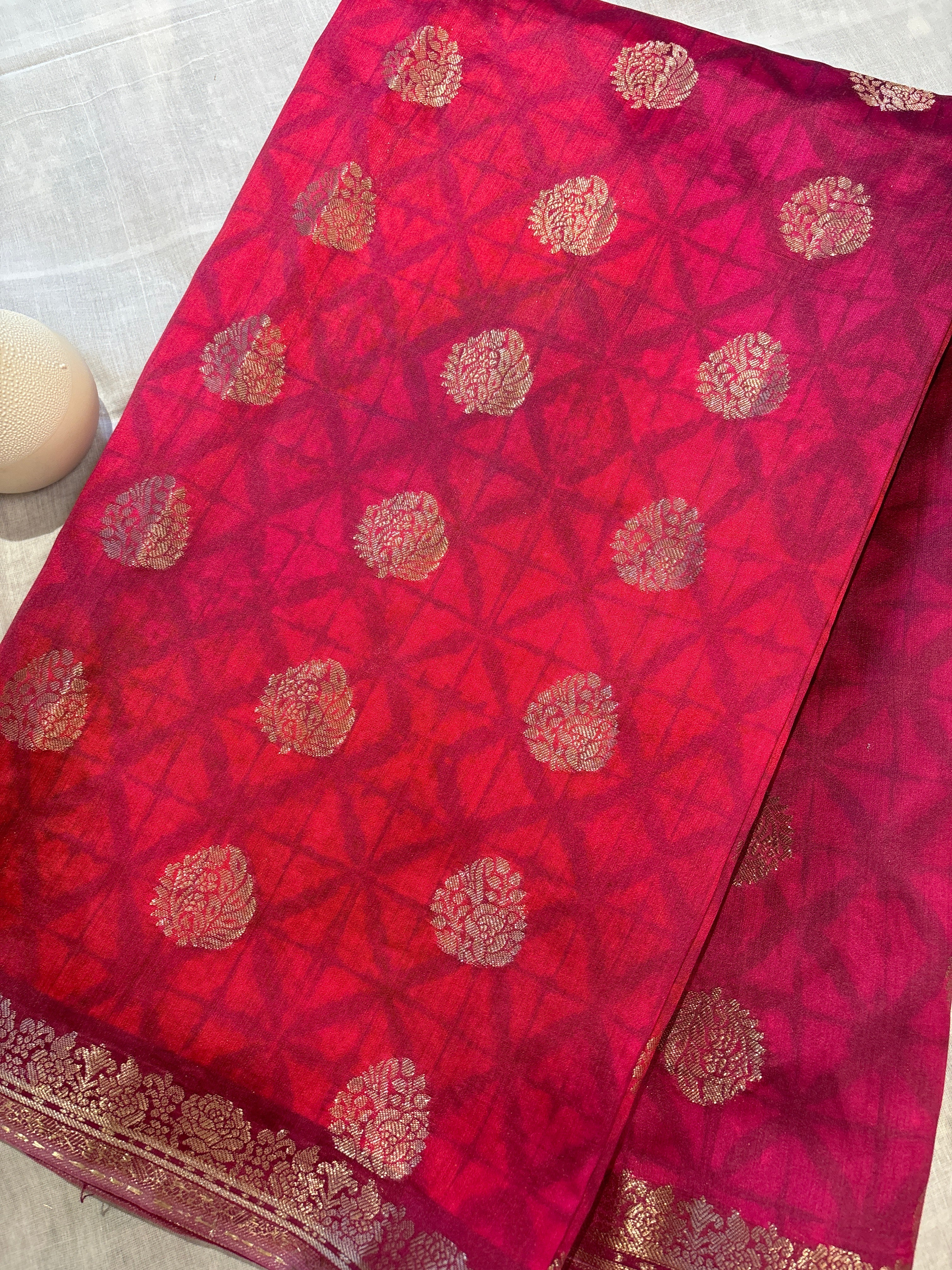 Pure chinia silk saree