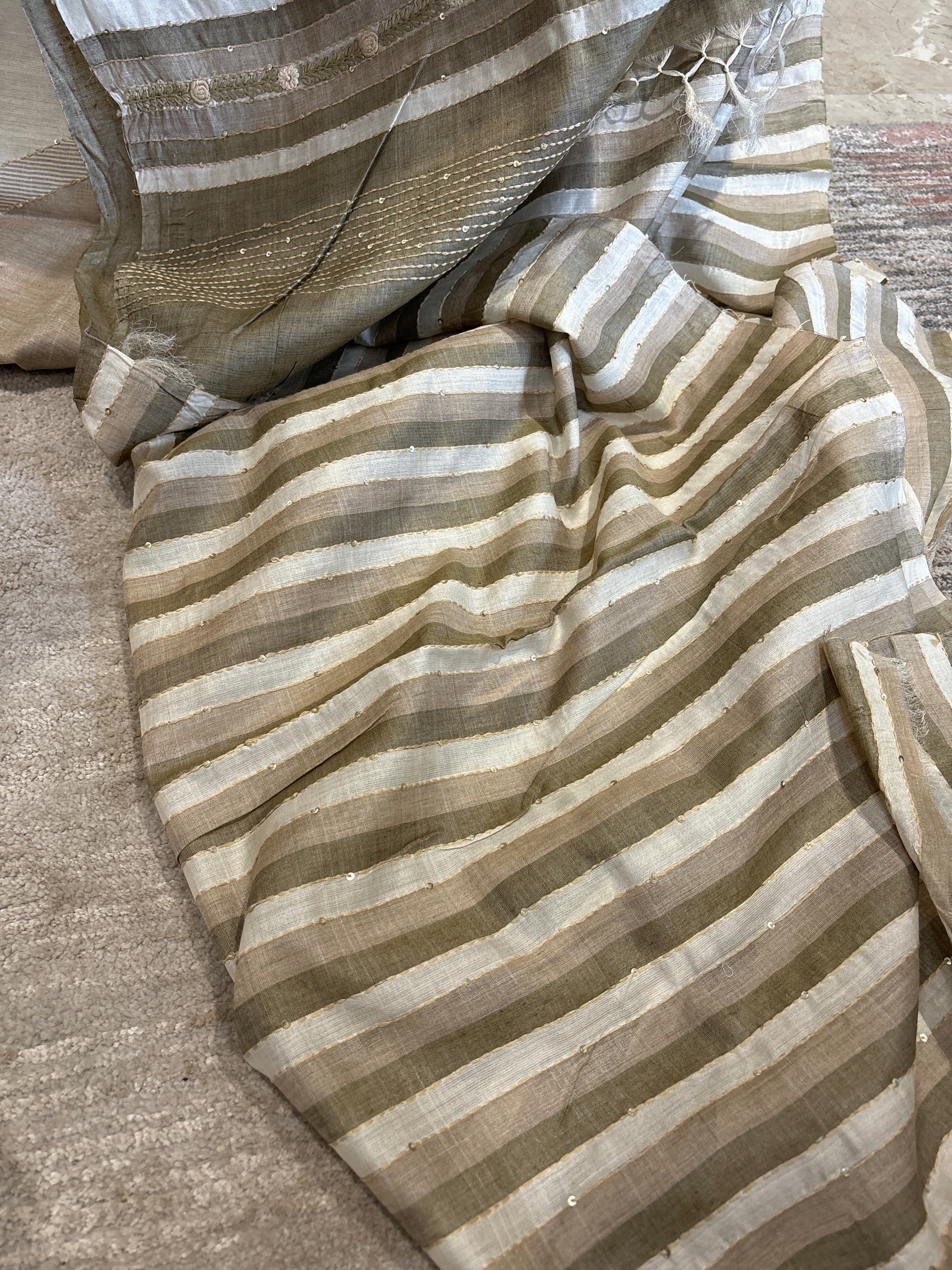 Pure Tusser silk saree