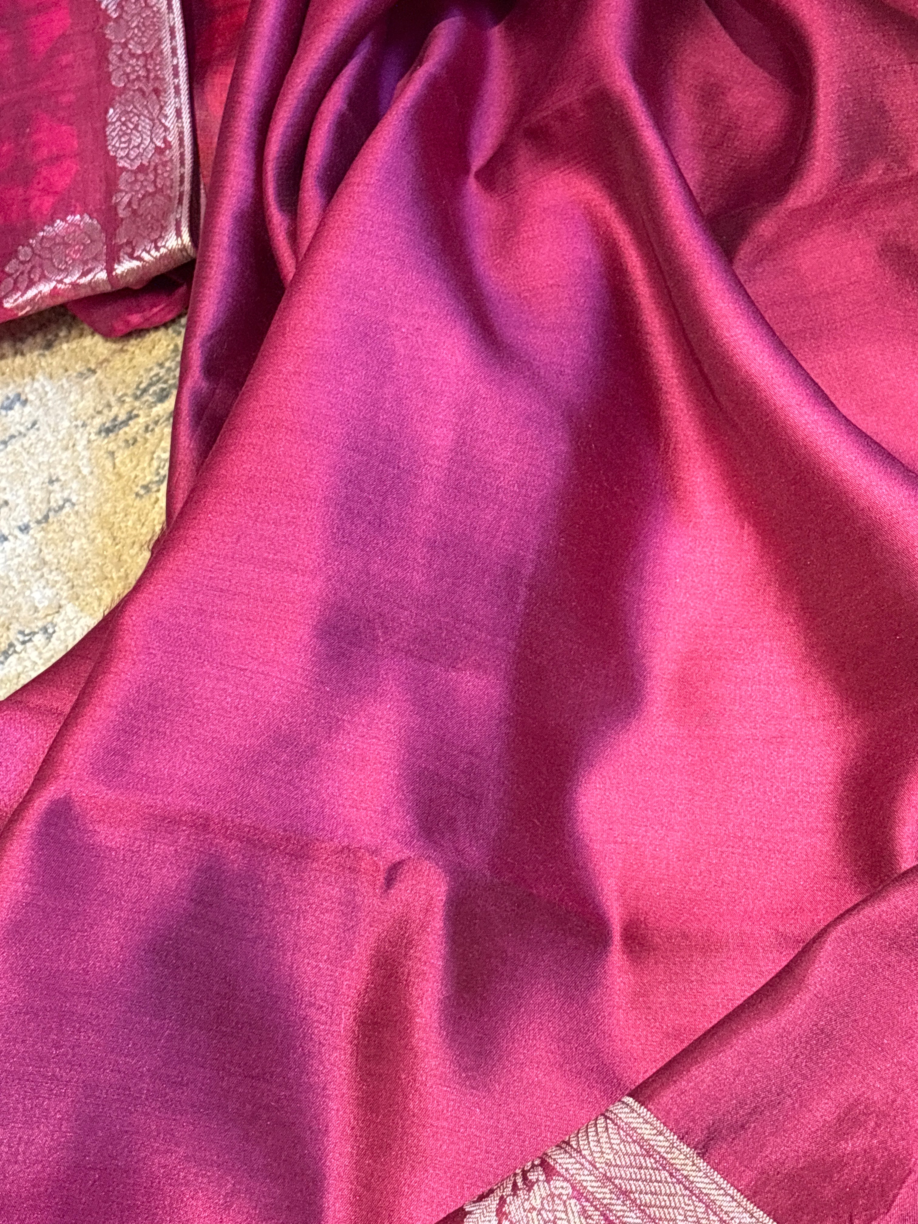 Pure chinia silk saree