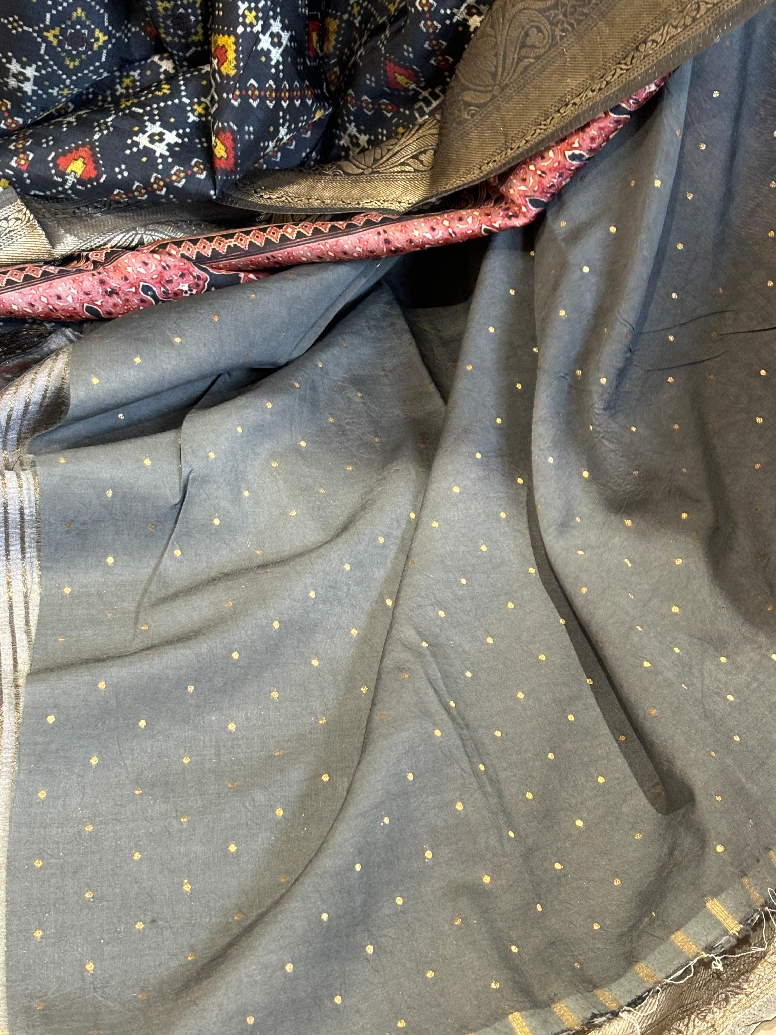 Pure dola silk digital printed saree