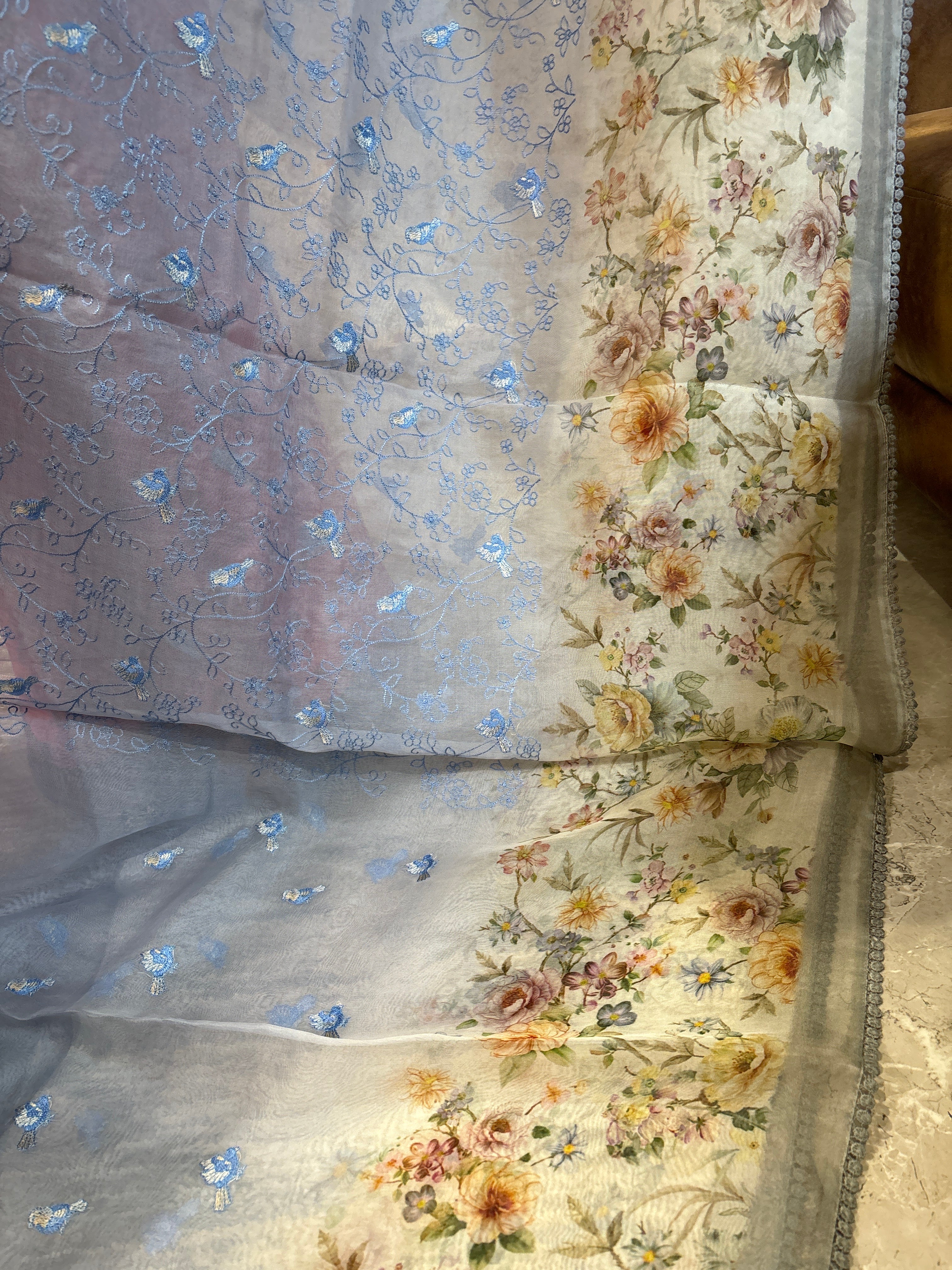 Pure organza sarees