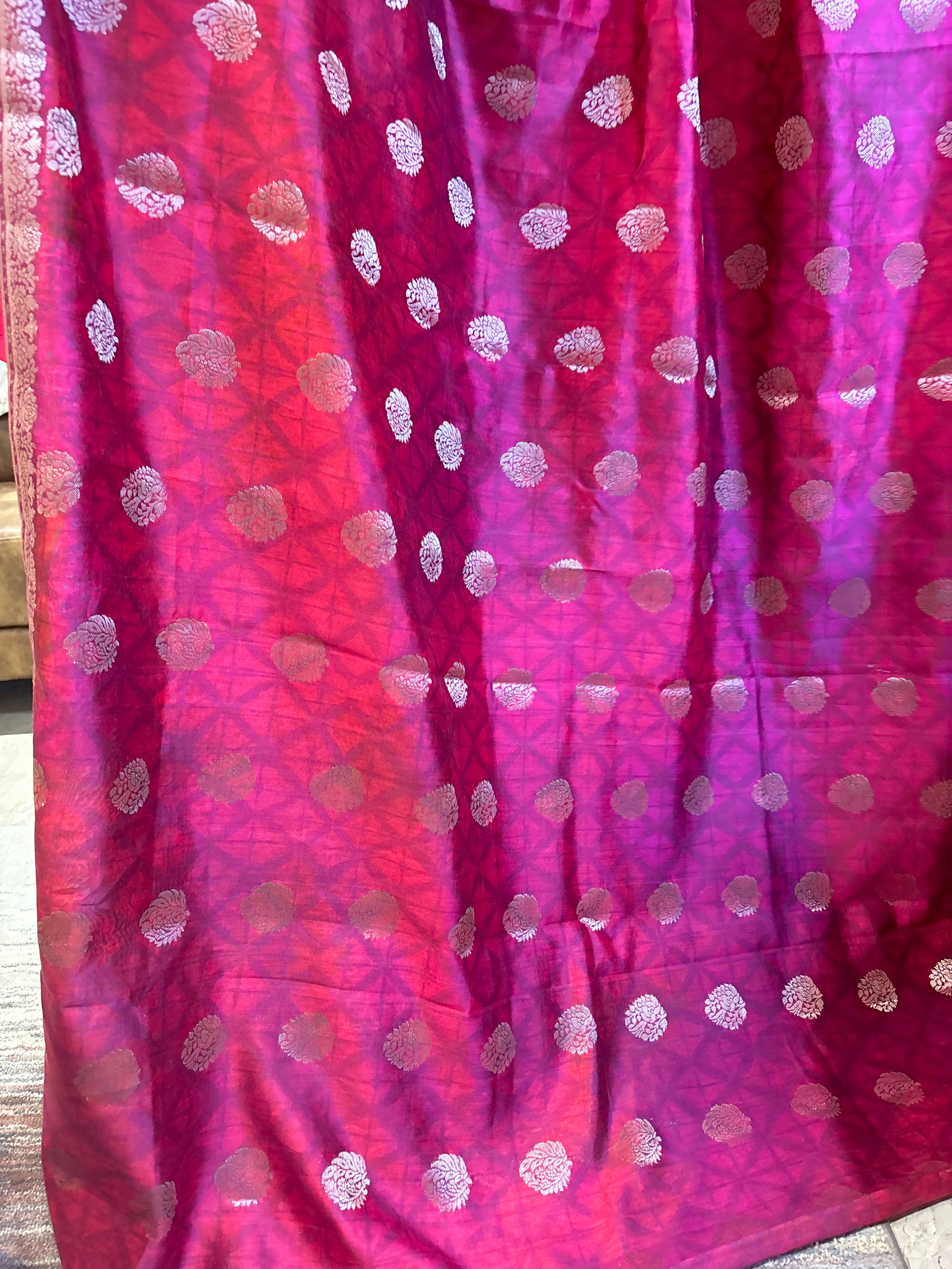 Pure chinia silk saree