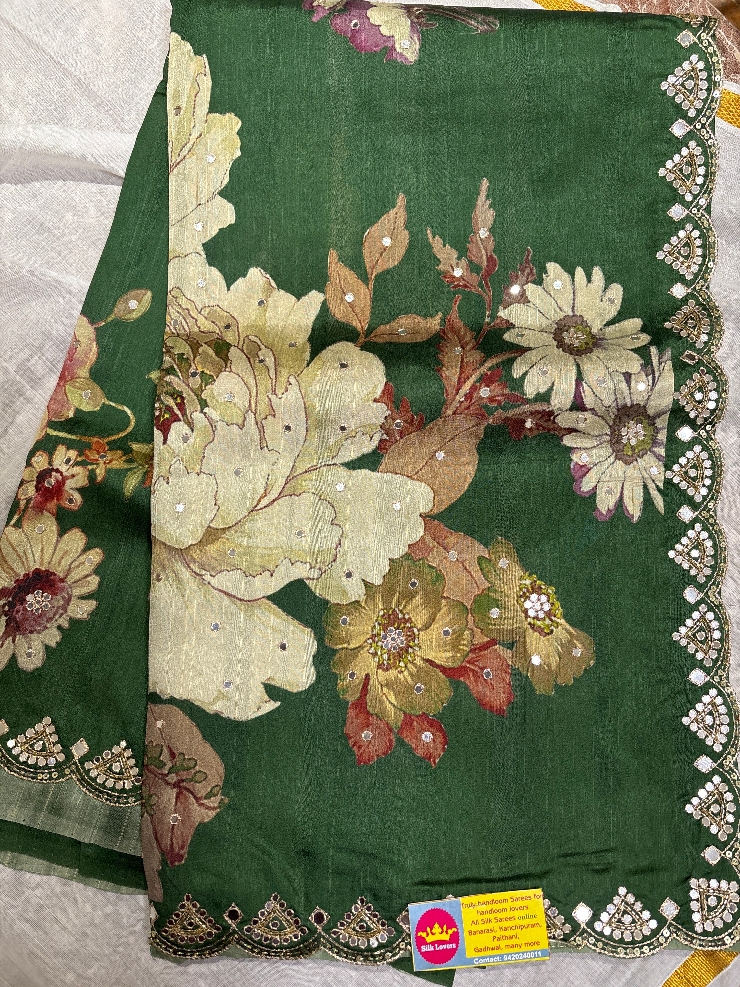 Pure Tusser silk saree