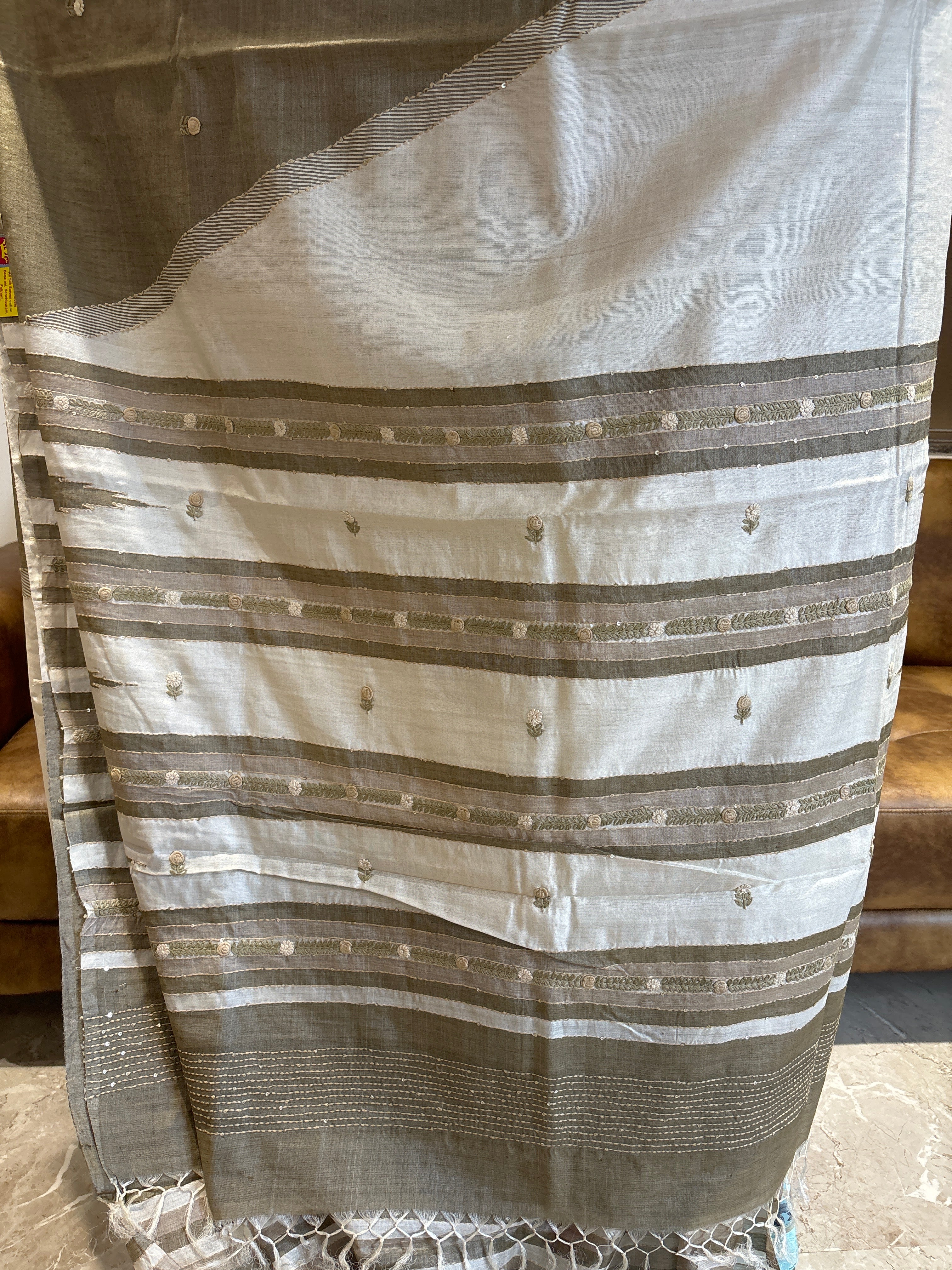 Pure Tusser silk saree