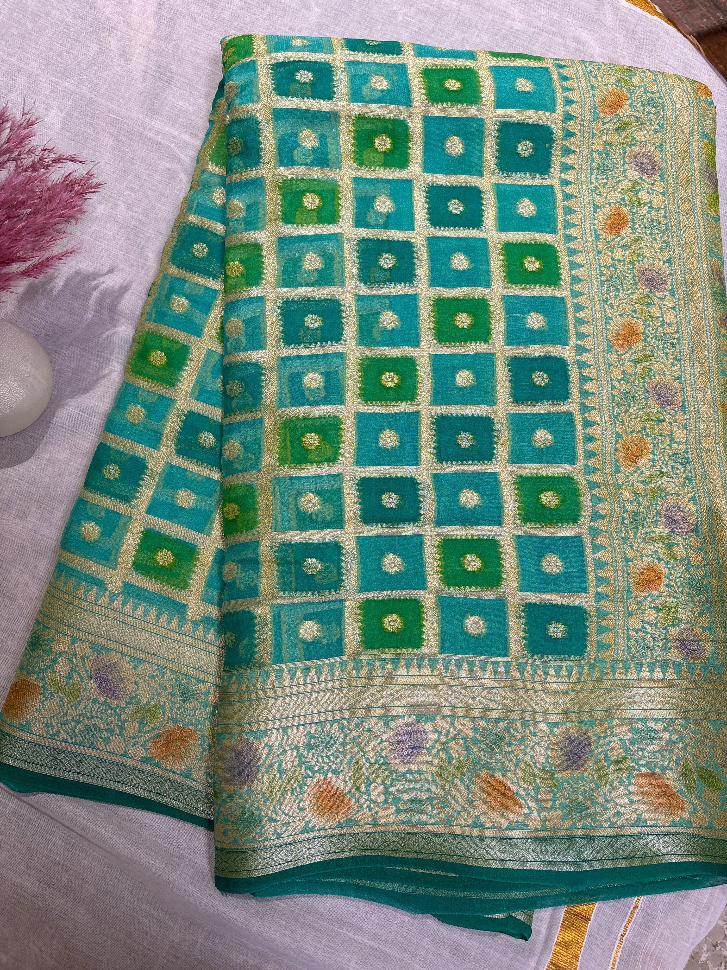 Pure Handlooms khaddi chiffon saree