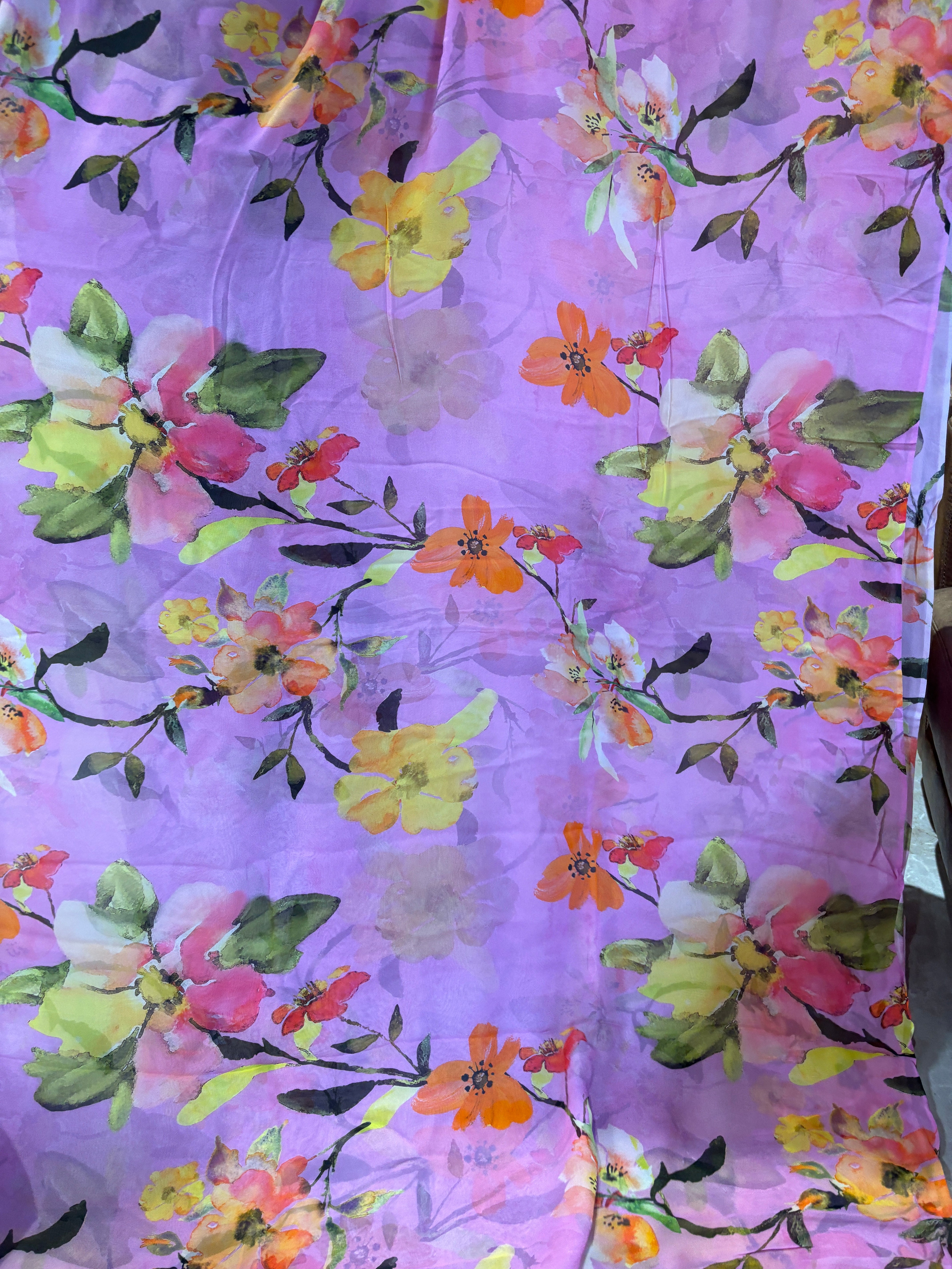 Pure georget digital printed sarees