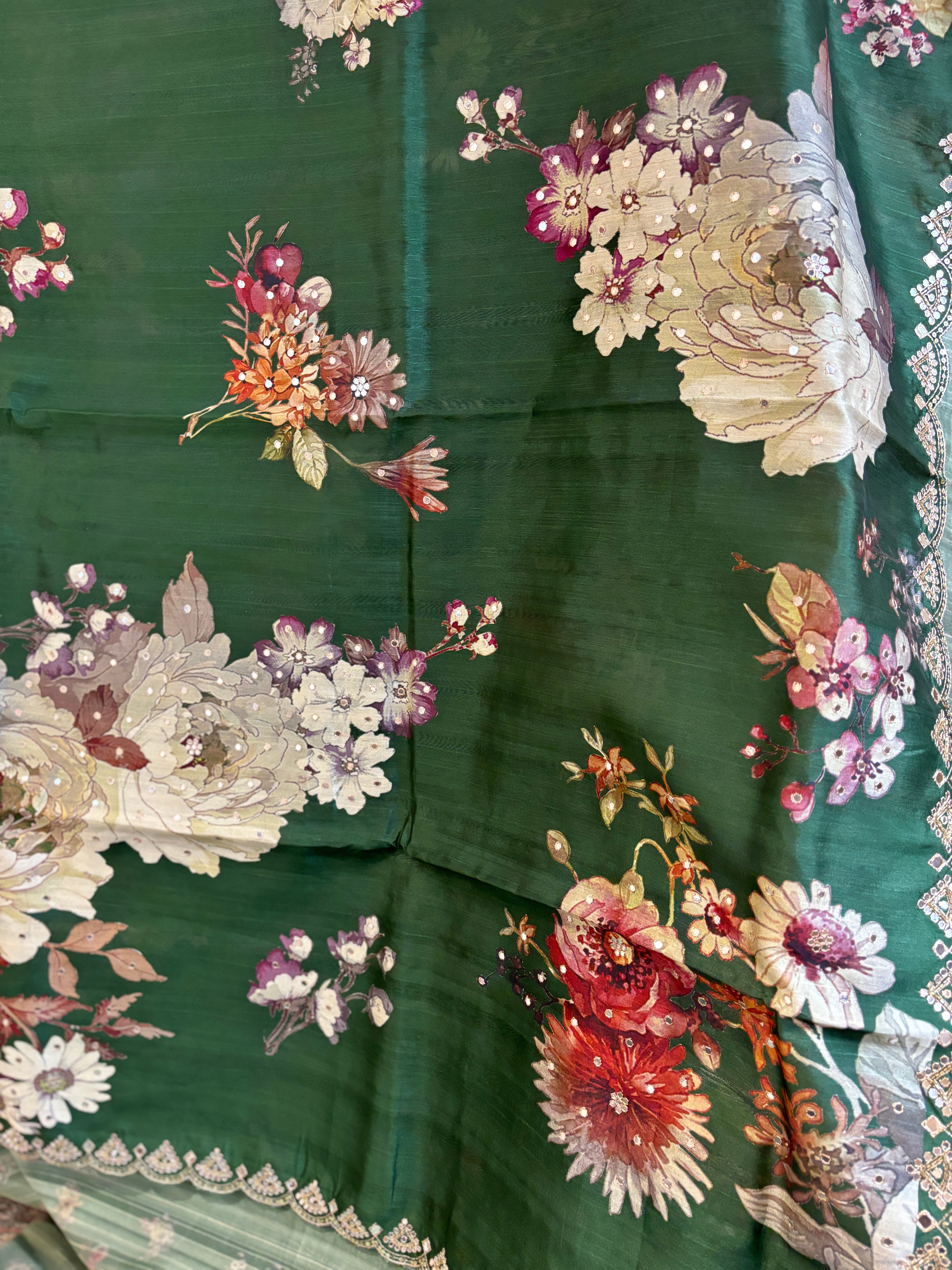 Pure Tusser silk saree