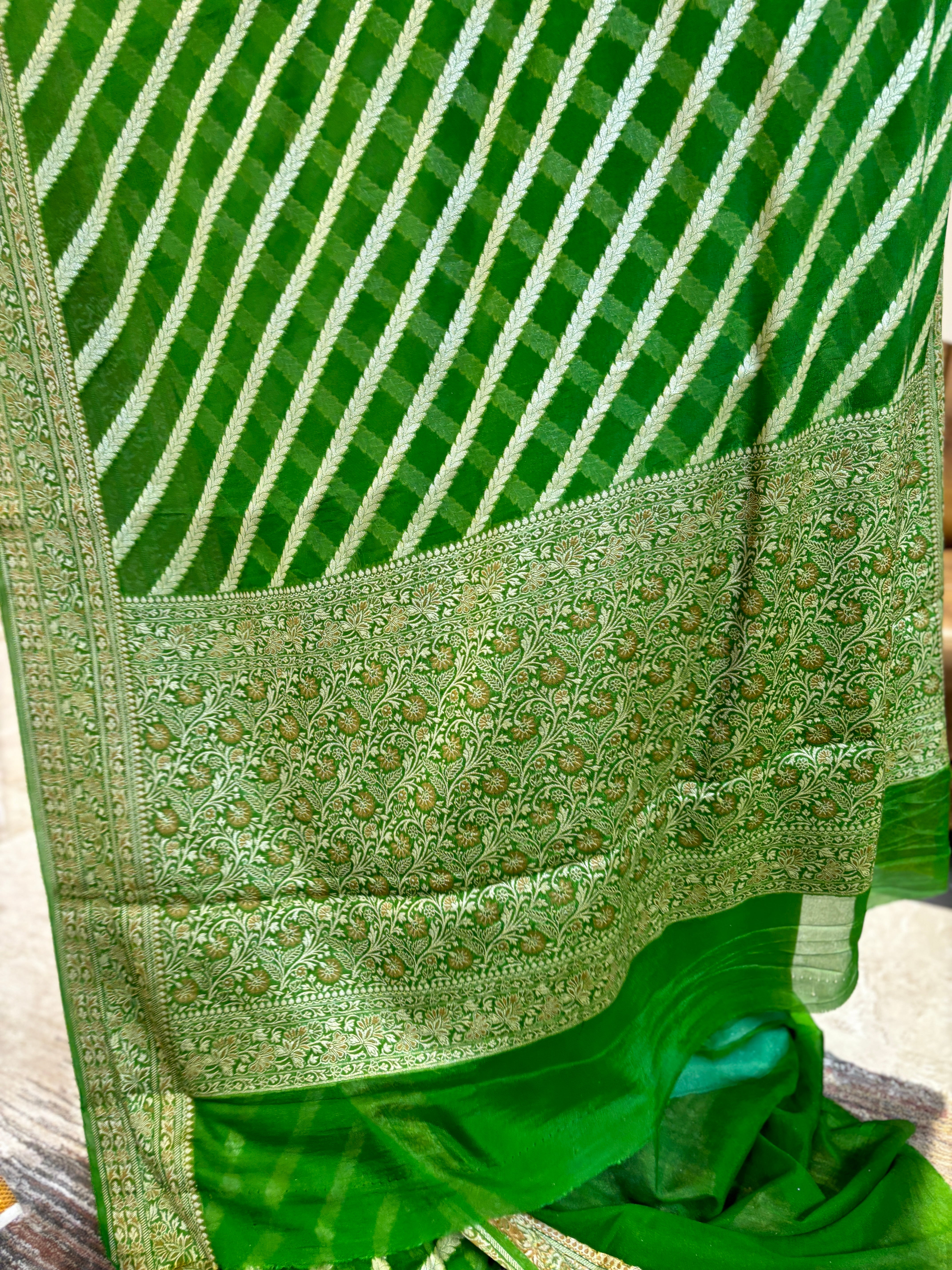 Pure khaddi chiffon saree