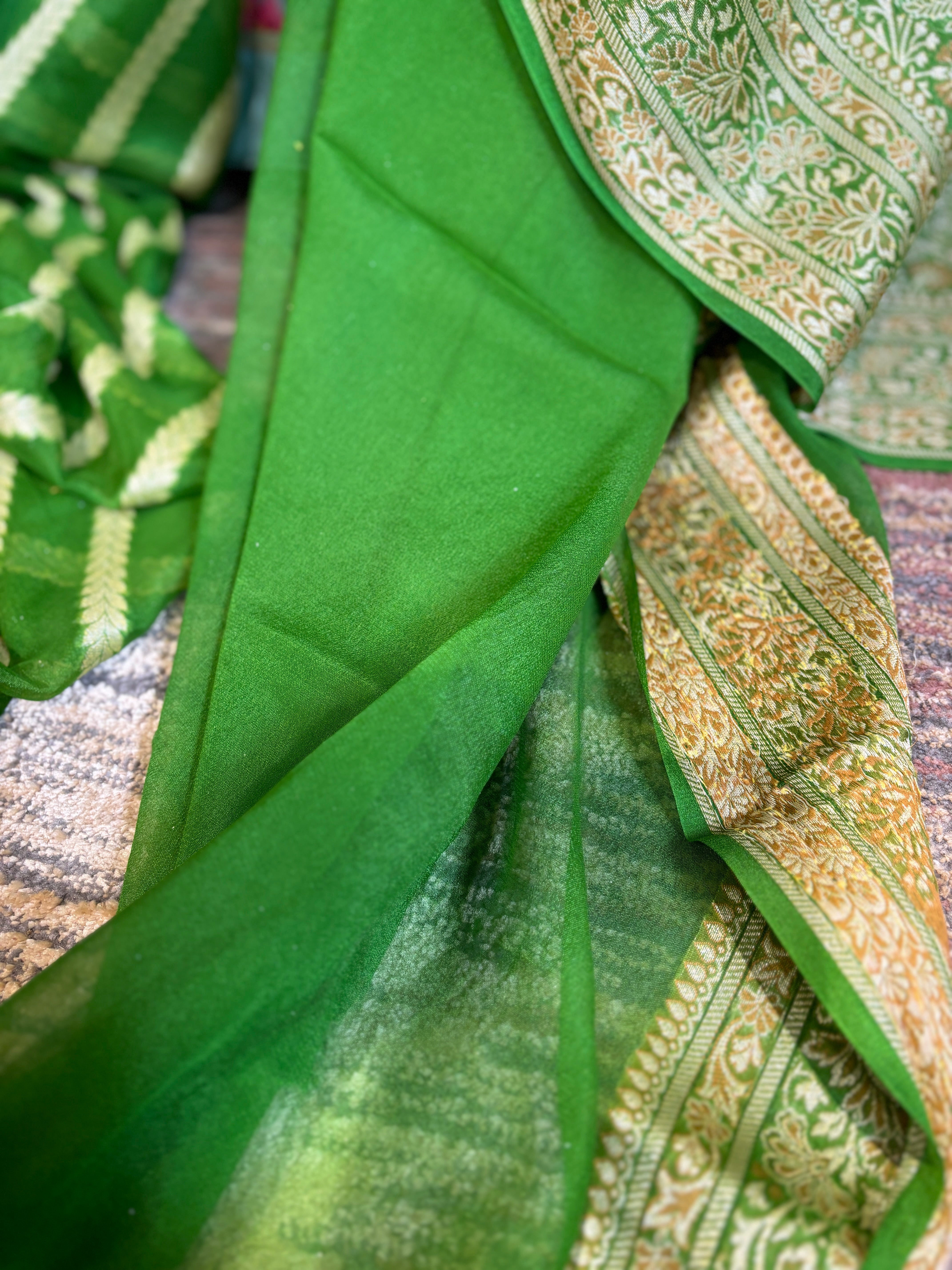 Pure khaddi chiffon saree