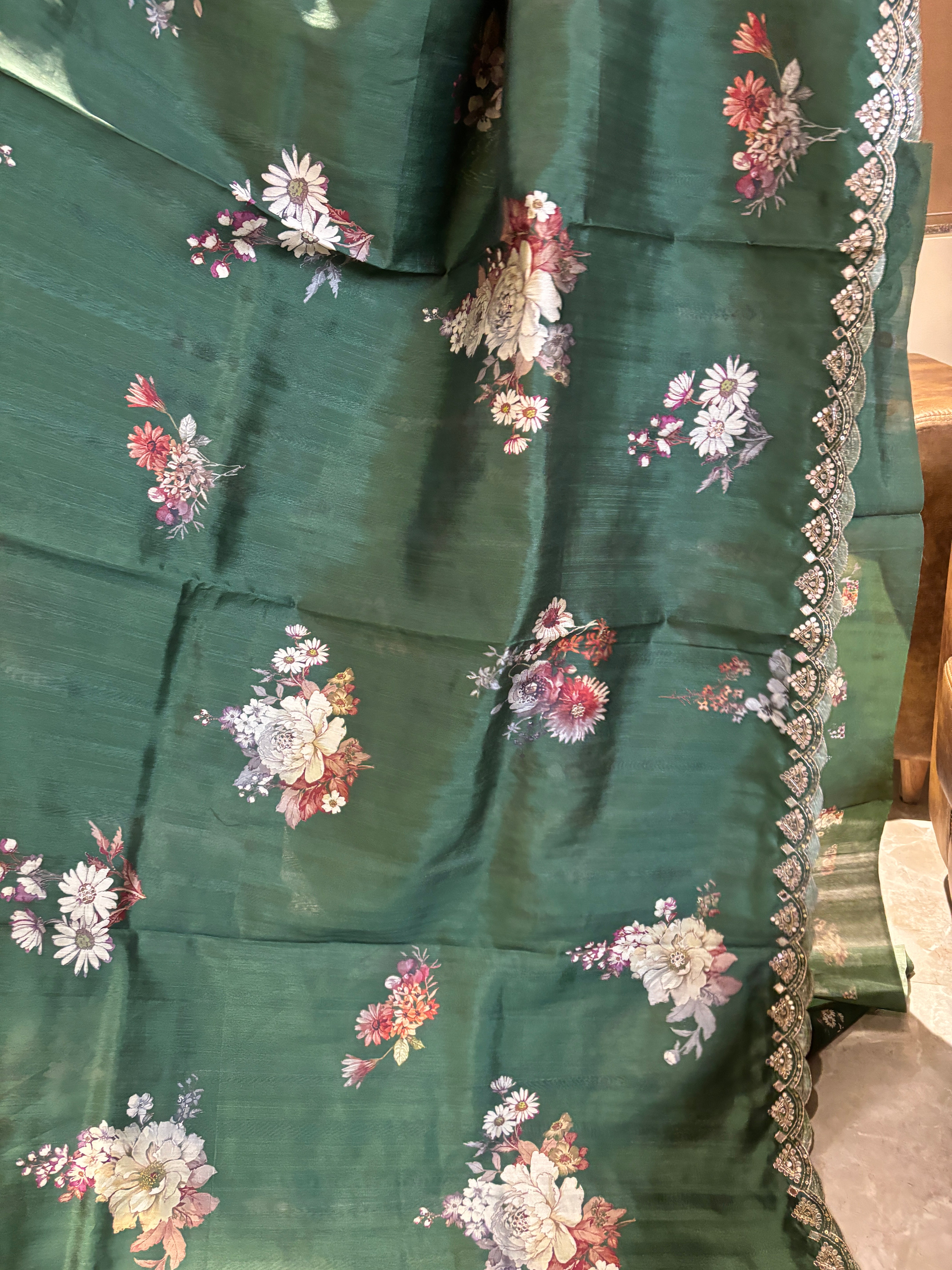 Pure Tusser silk saree