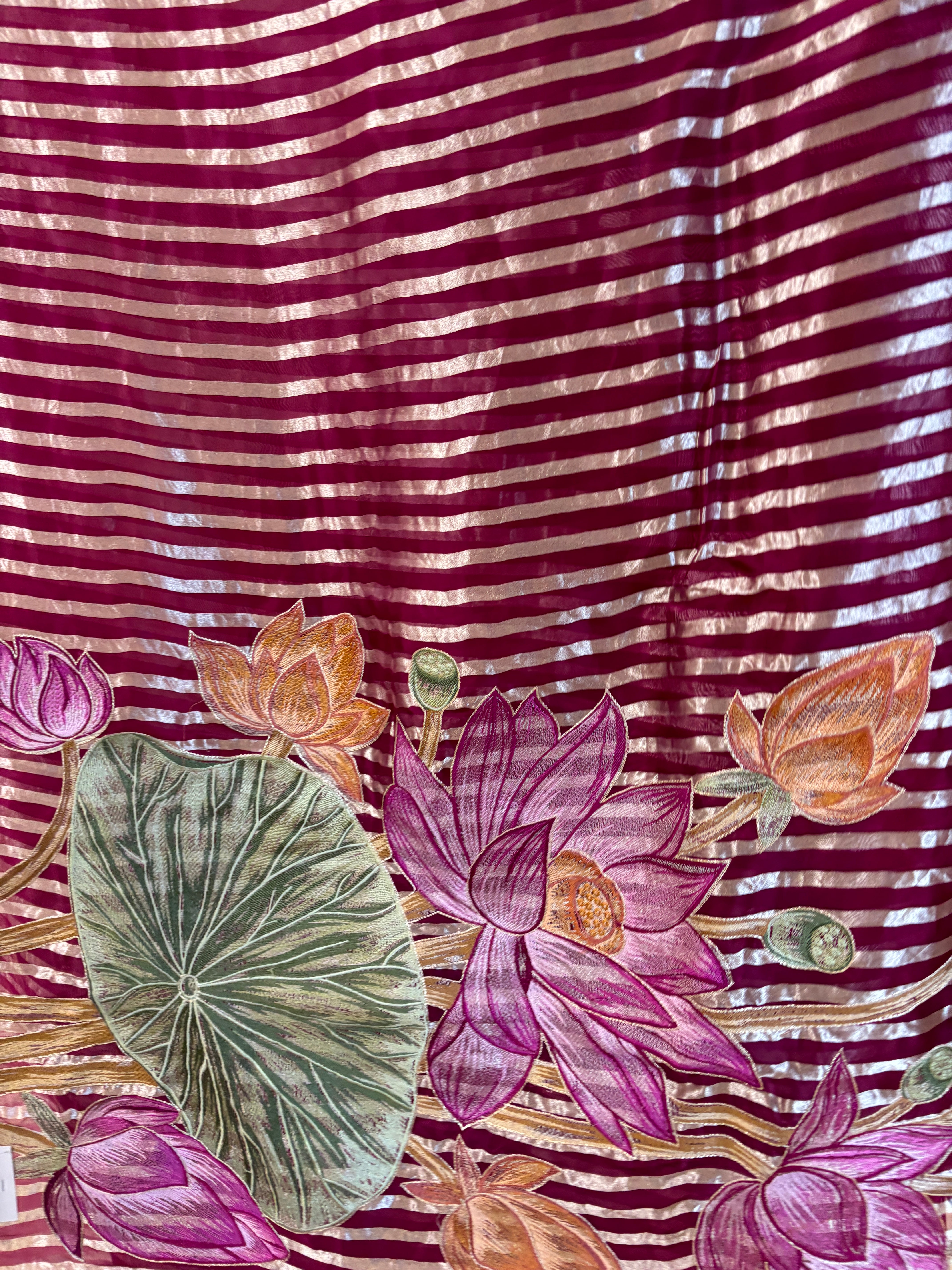 Pure tissue kora saree