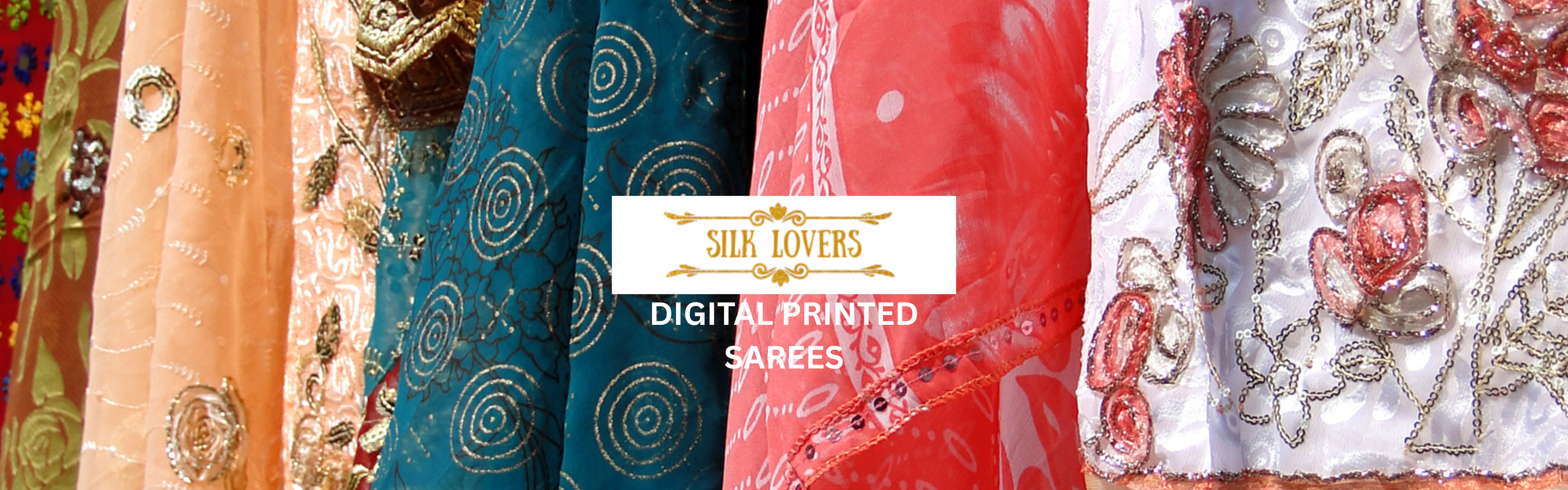 Digital printed sarees