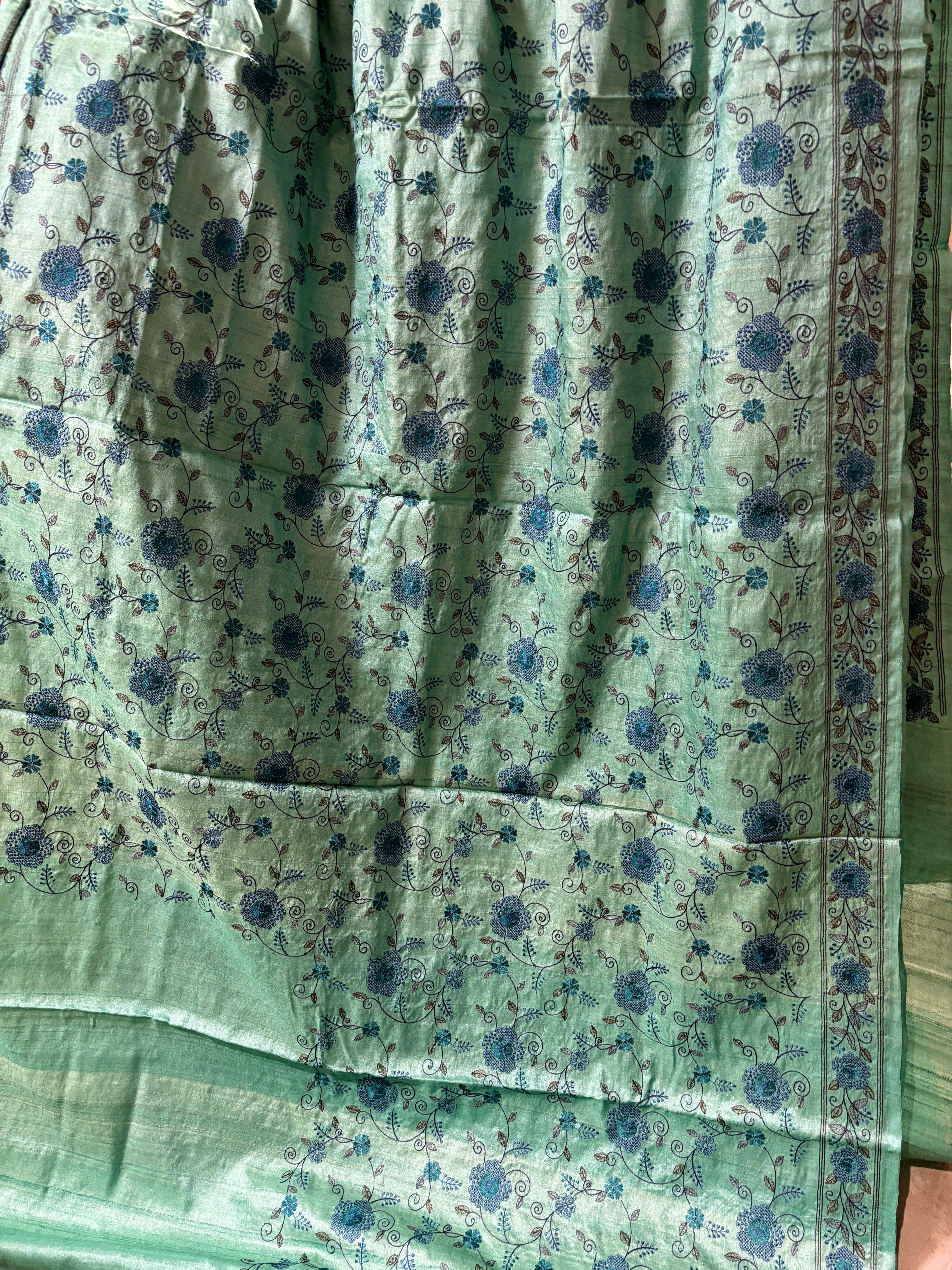 Pure Tusser silk saree