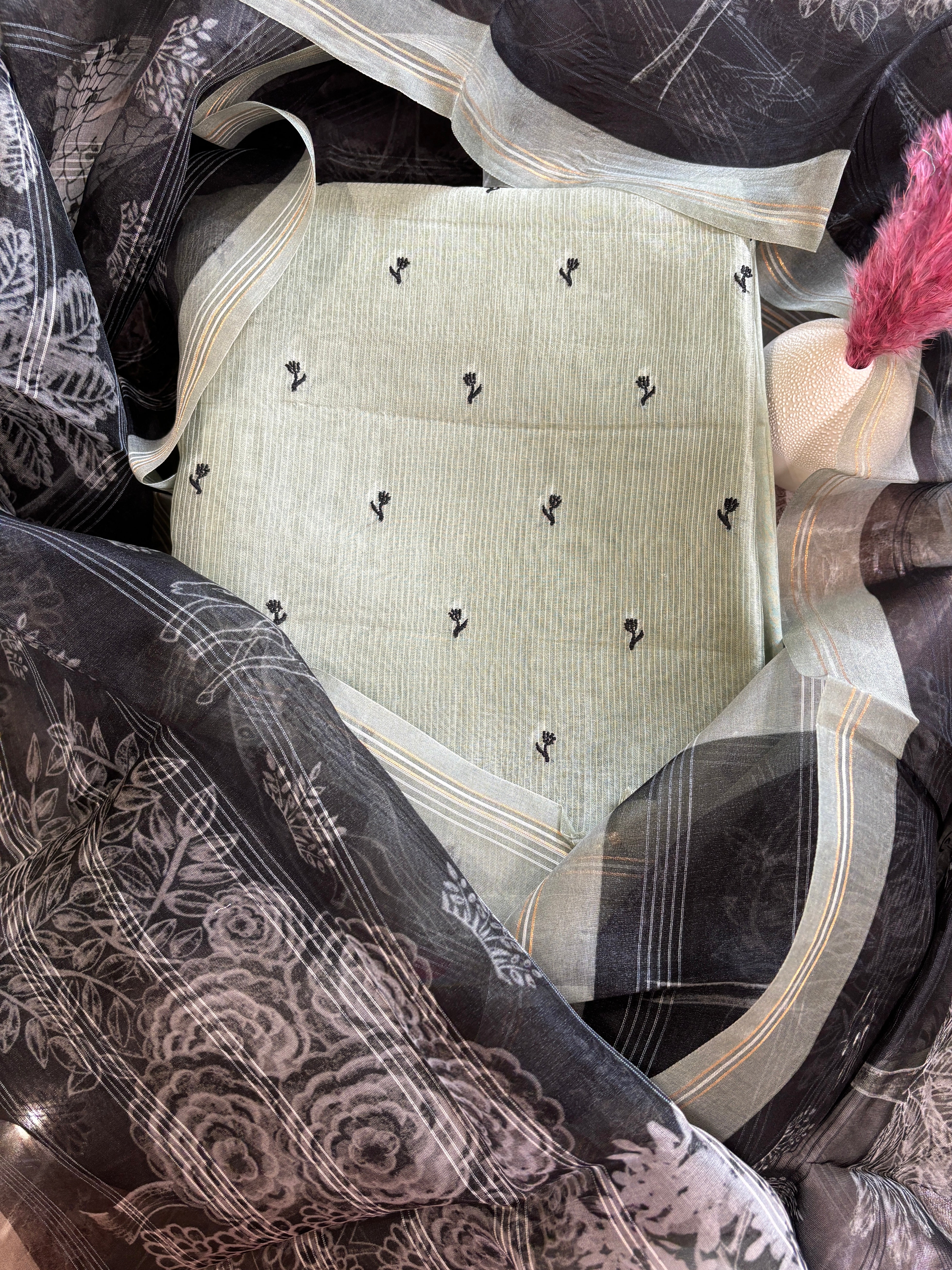 Pure organza suits materials