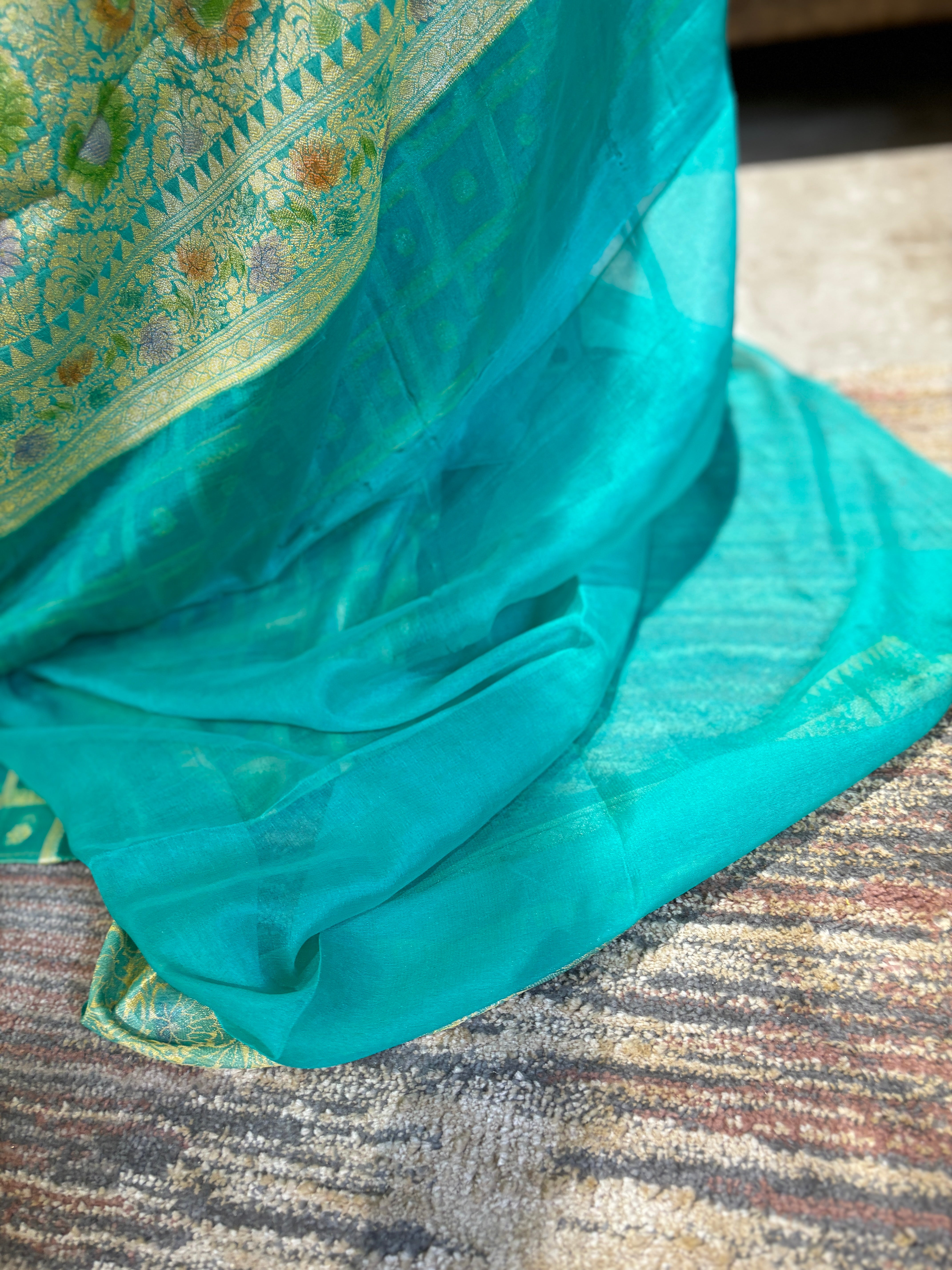 Pure Handlooms khaddi chiffon saree
