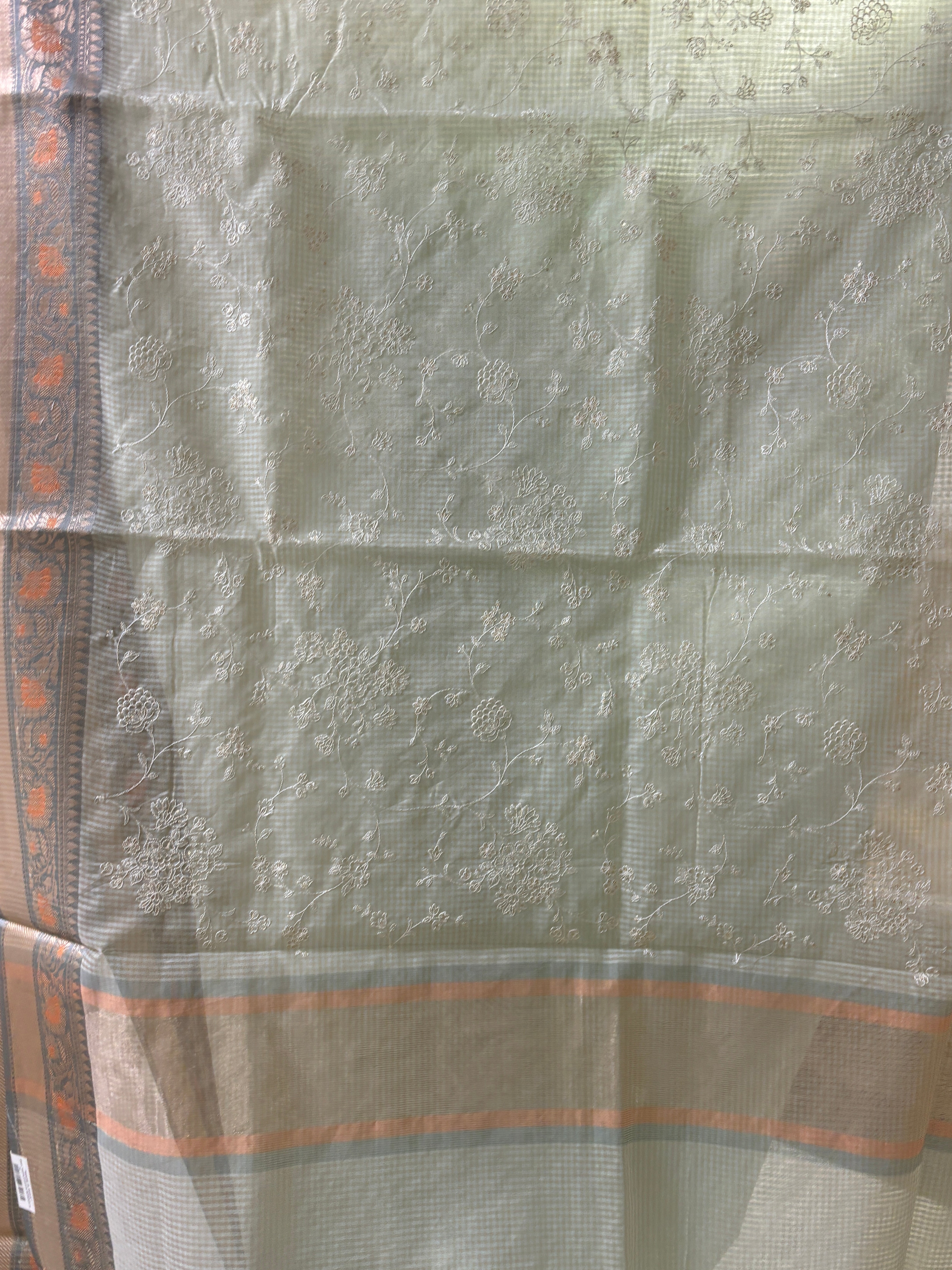Kota cotton embroidery with Resham border