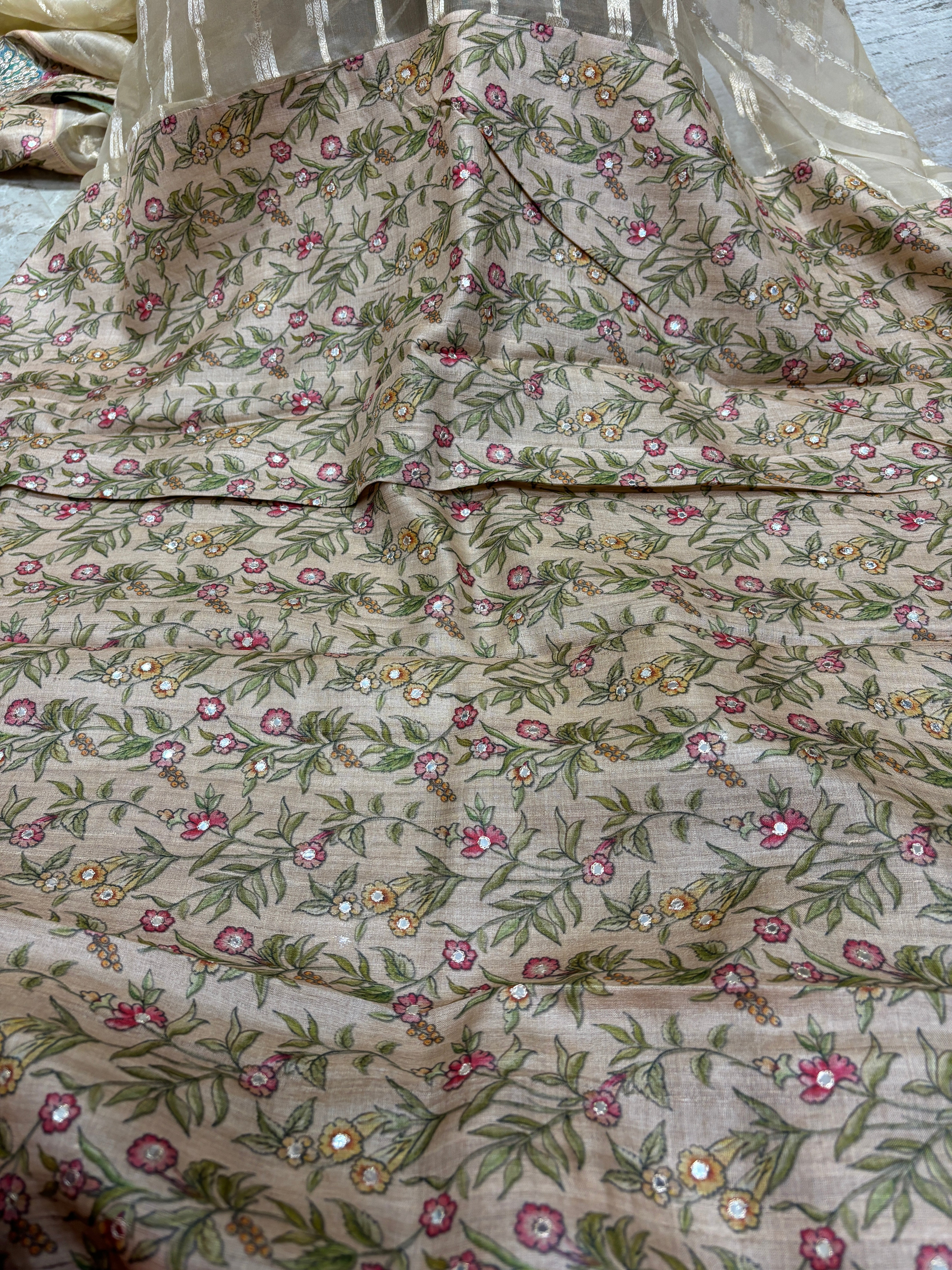 Designer kora saree