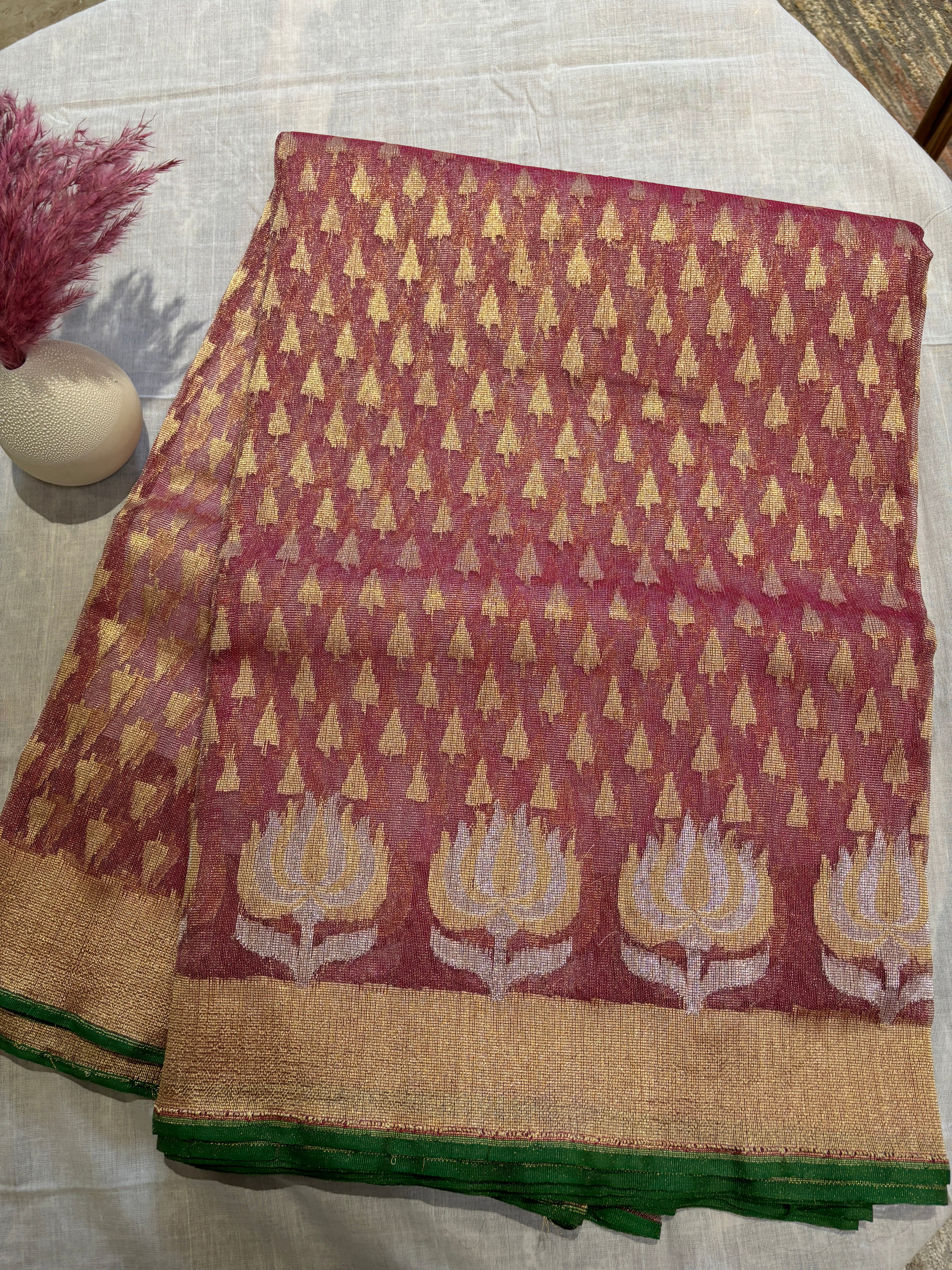 Tissue silk saree