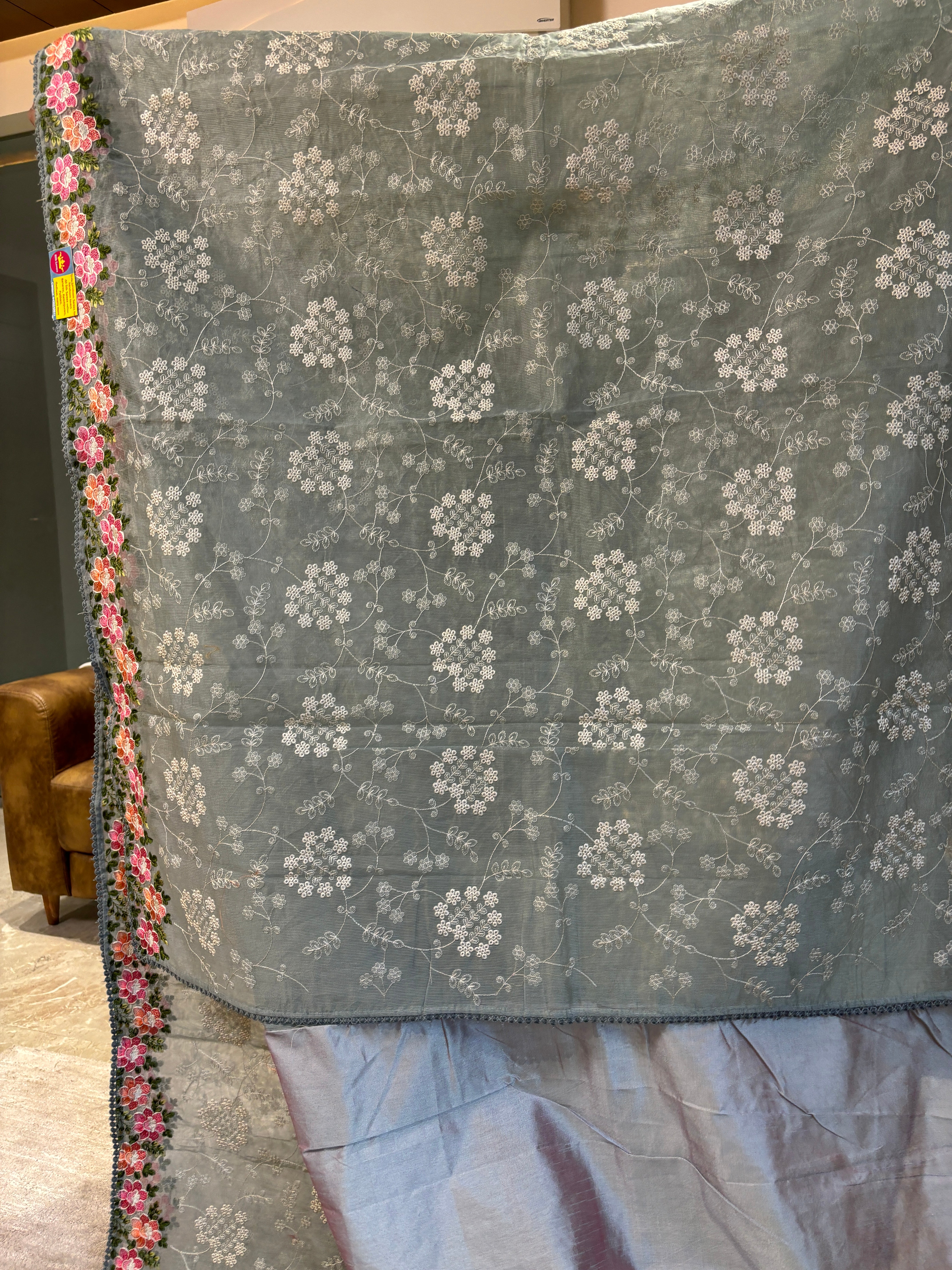 Kota doria full Kal work and embroidery border