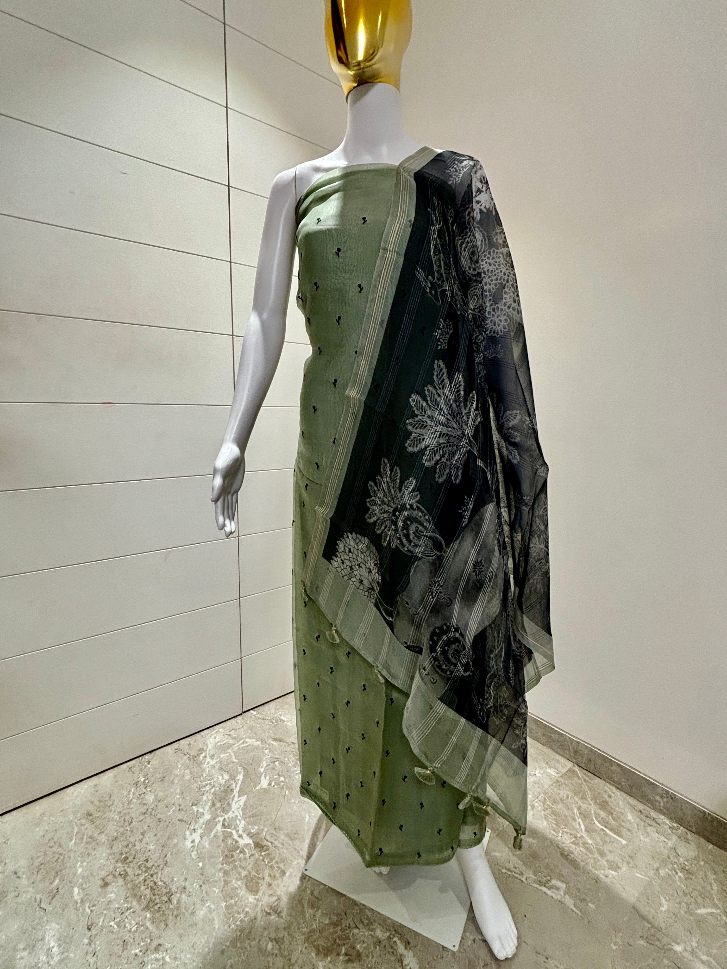 Pure organza suits materials