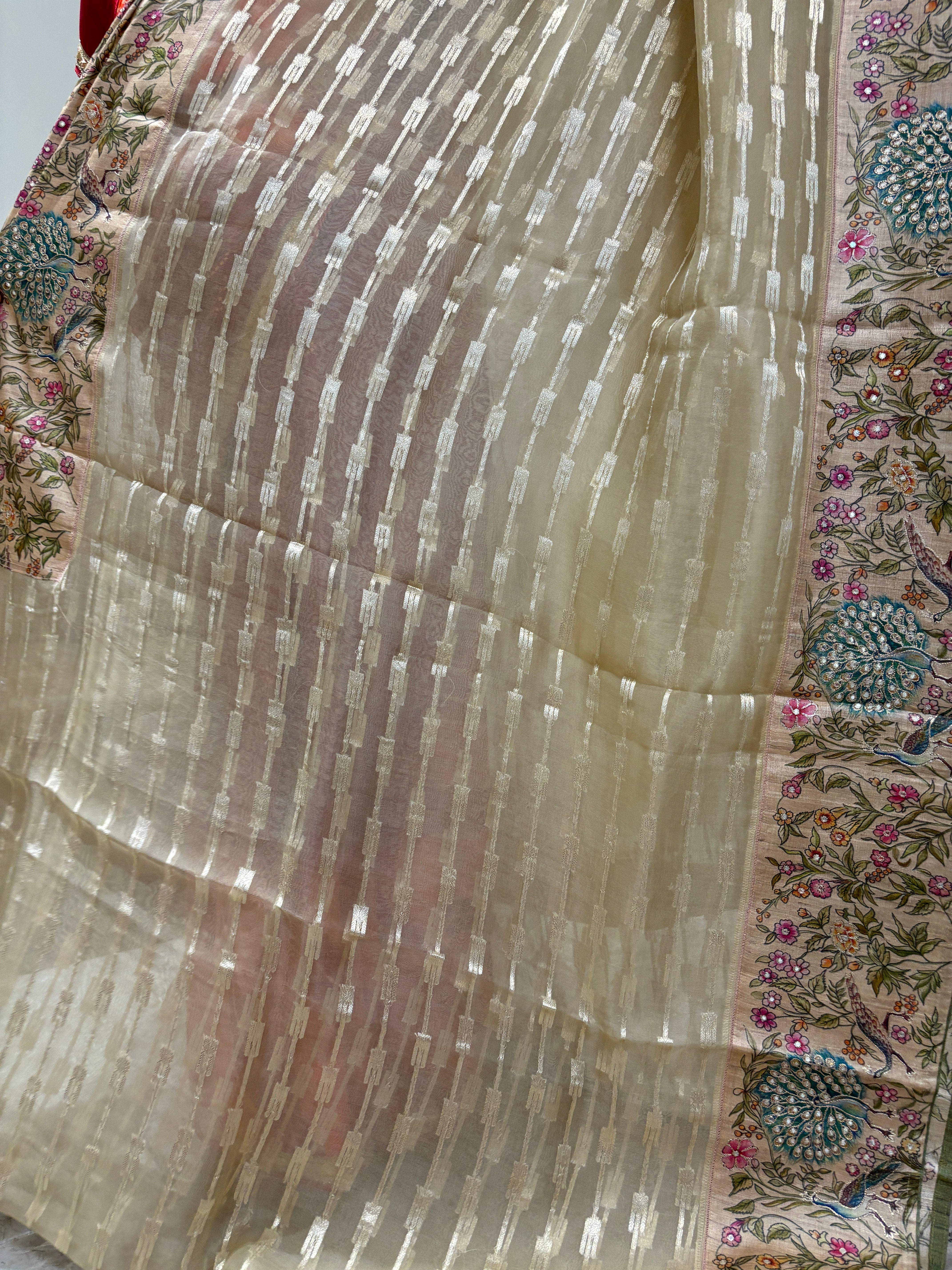 Designer kora saree