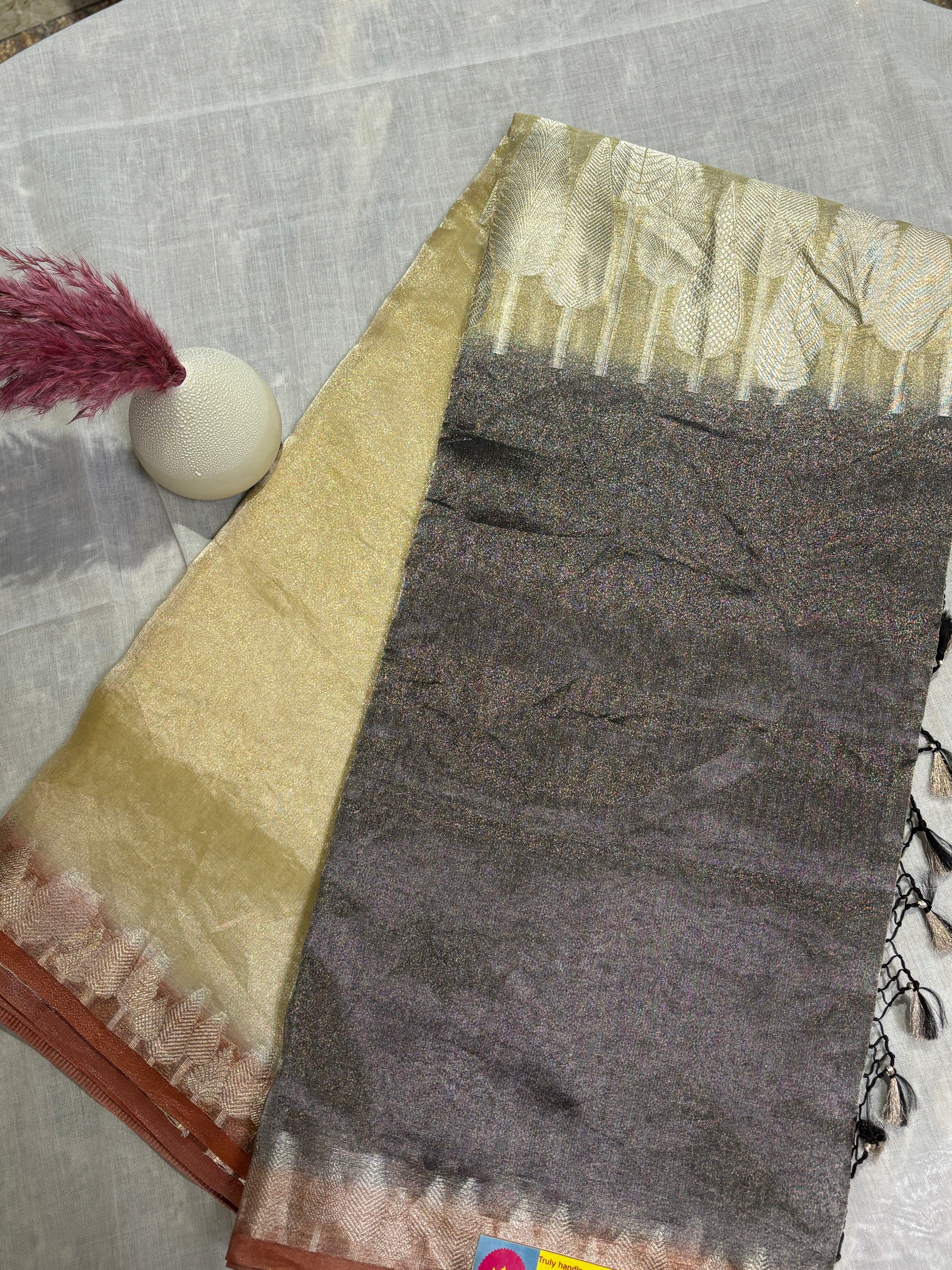 Pure tissue kora silk saree