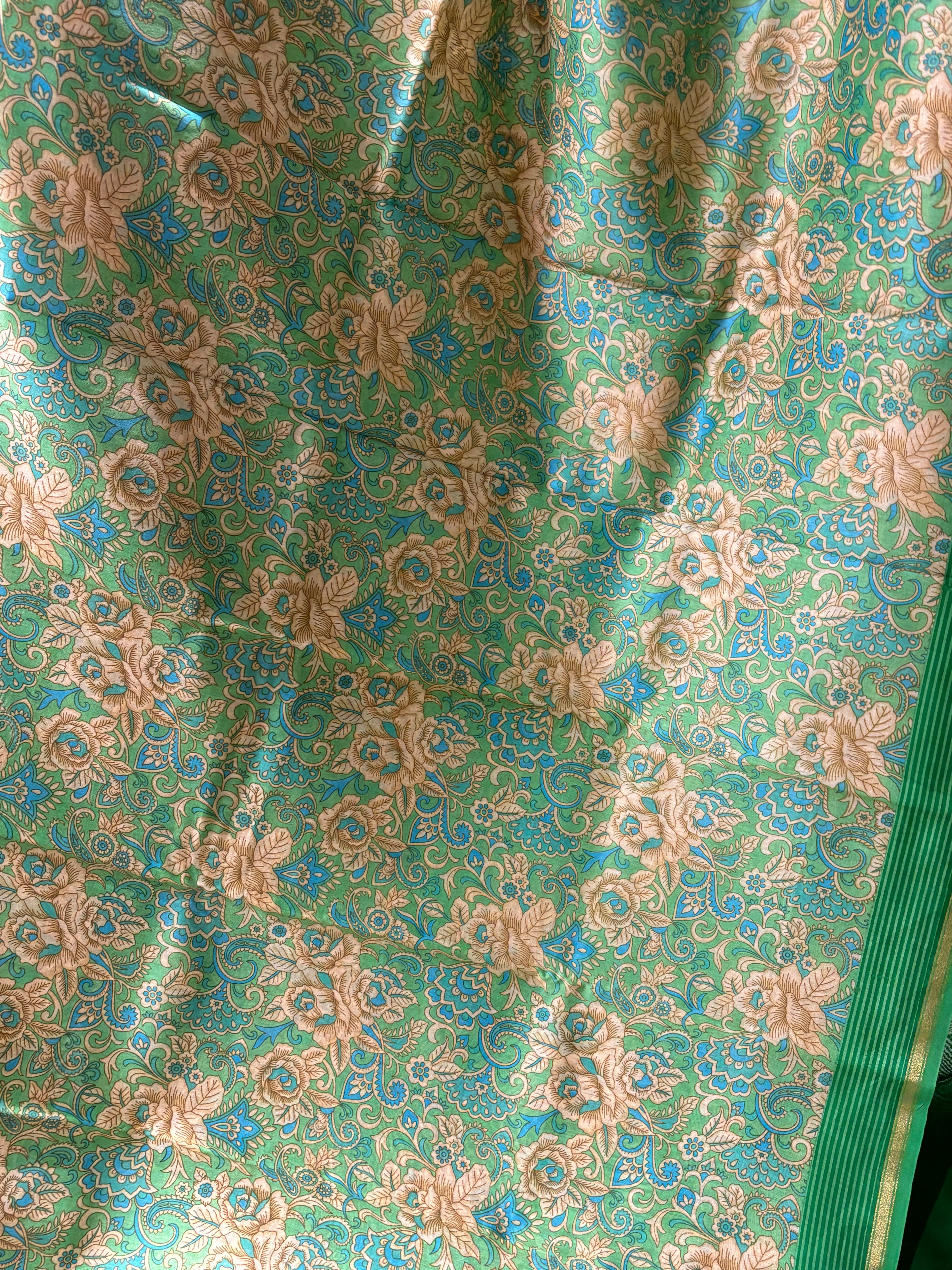 Pure Chanderi cotton printed saree