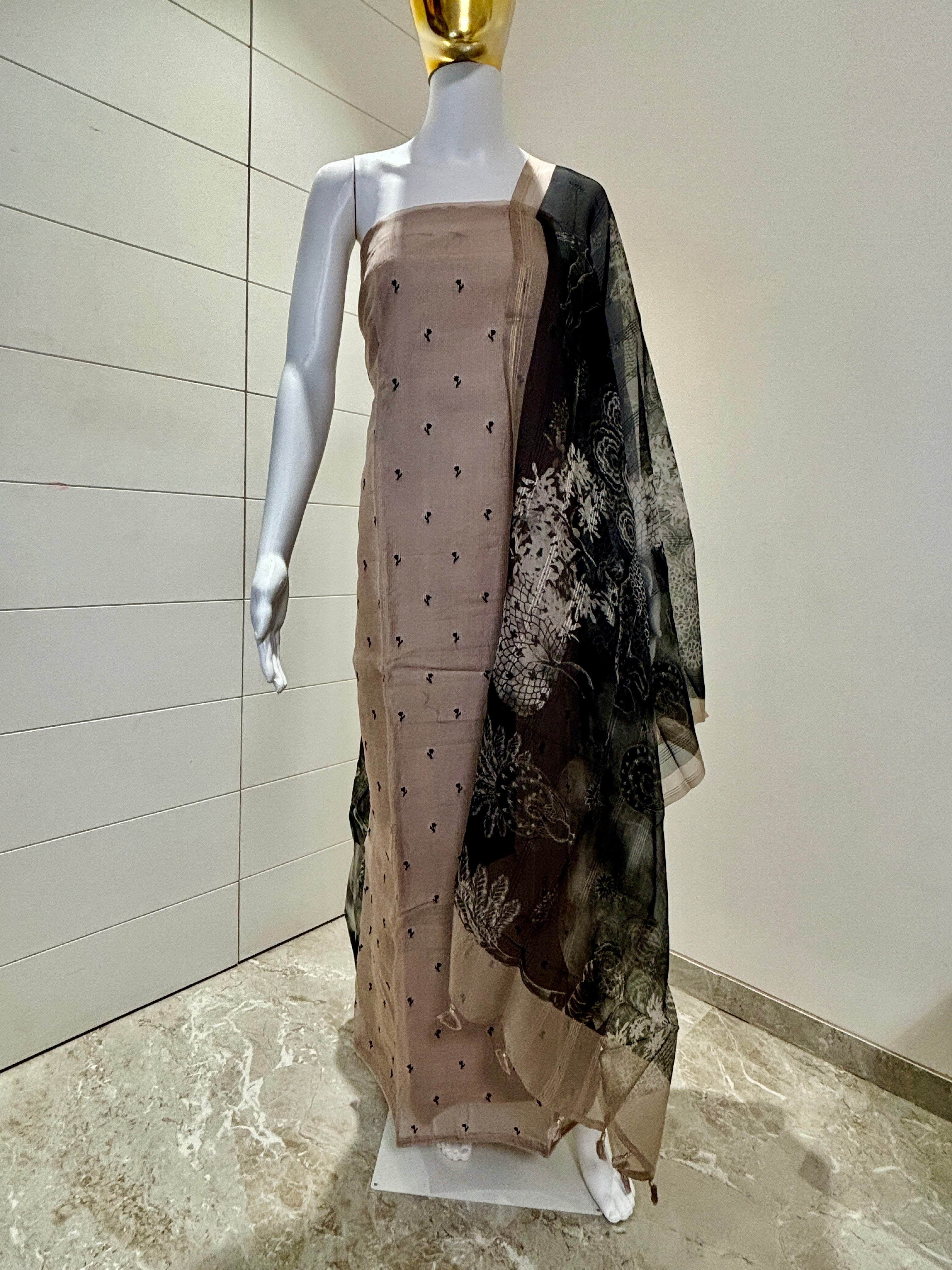 Pure organza suits materials
