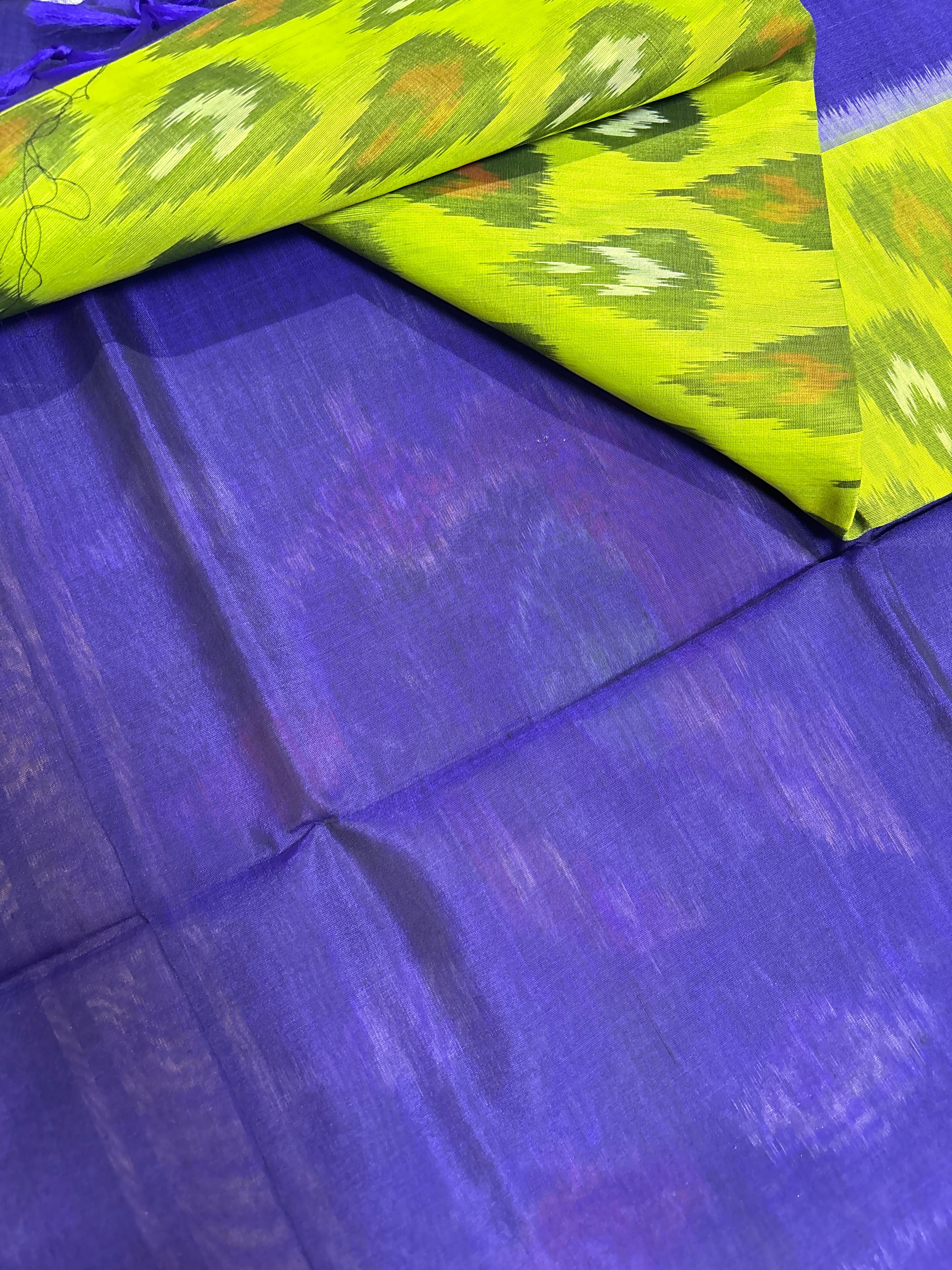 Ikket silk cotton saree