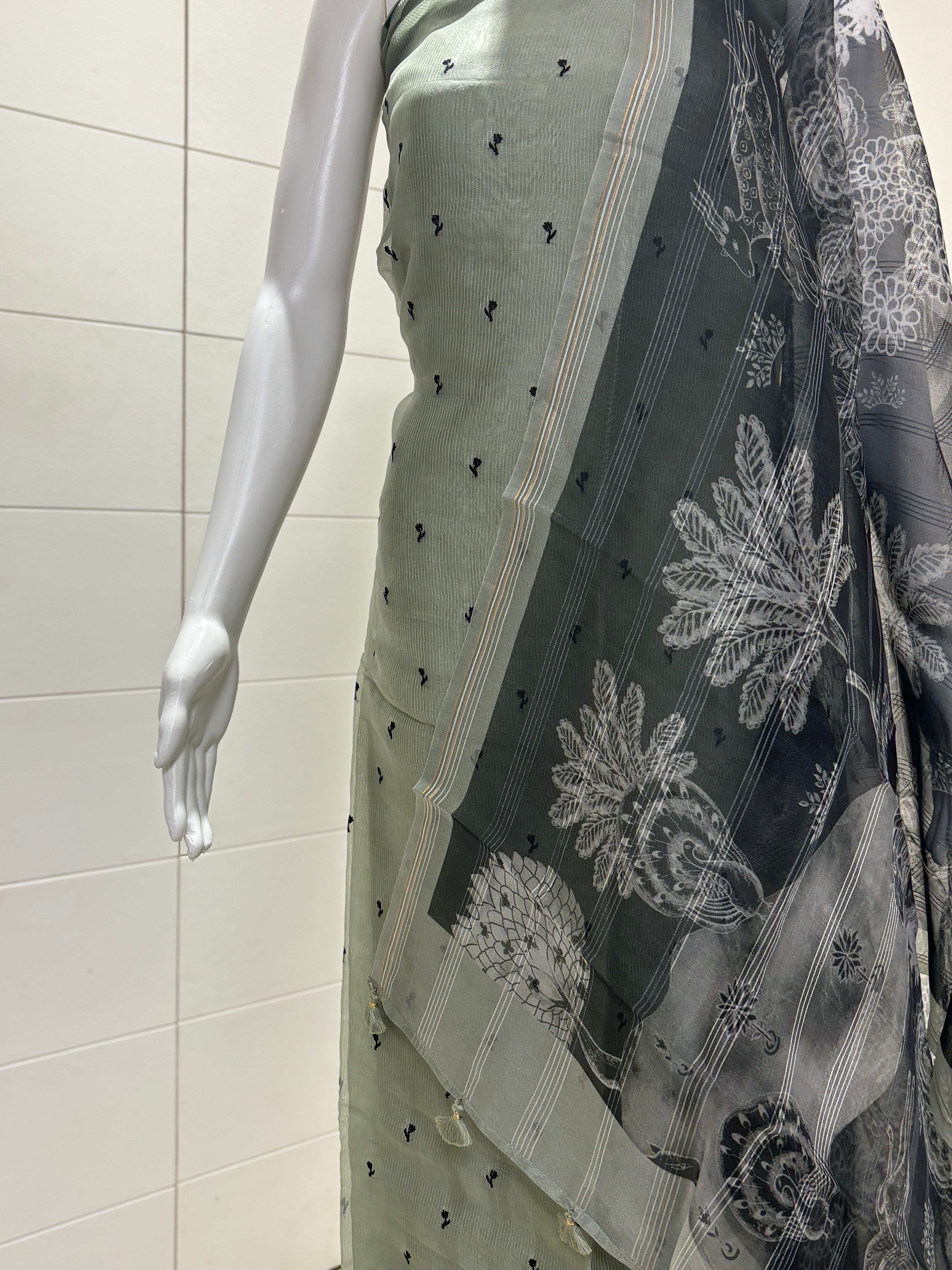 Pure organza suits materials