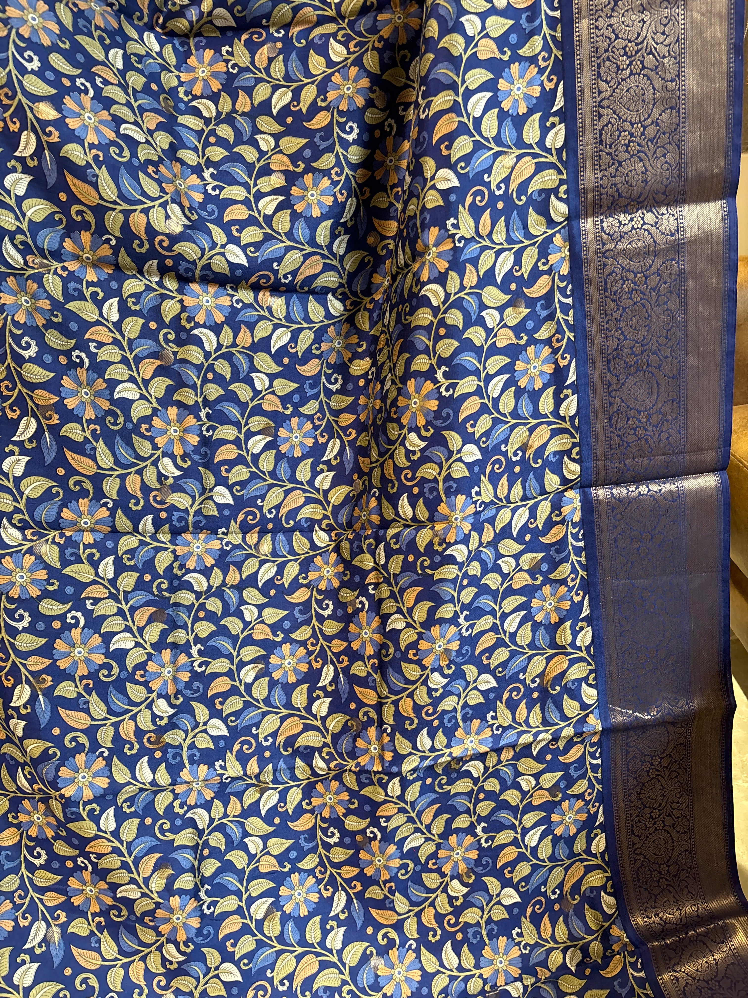 Pure crepe silk saree